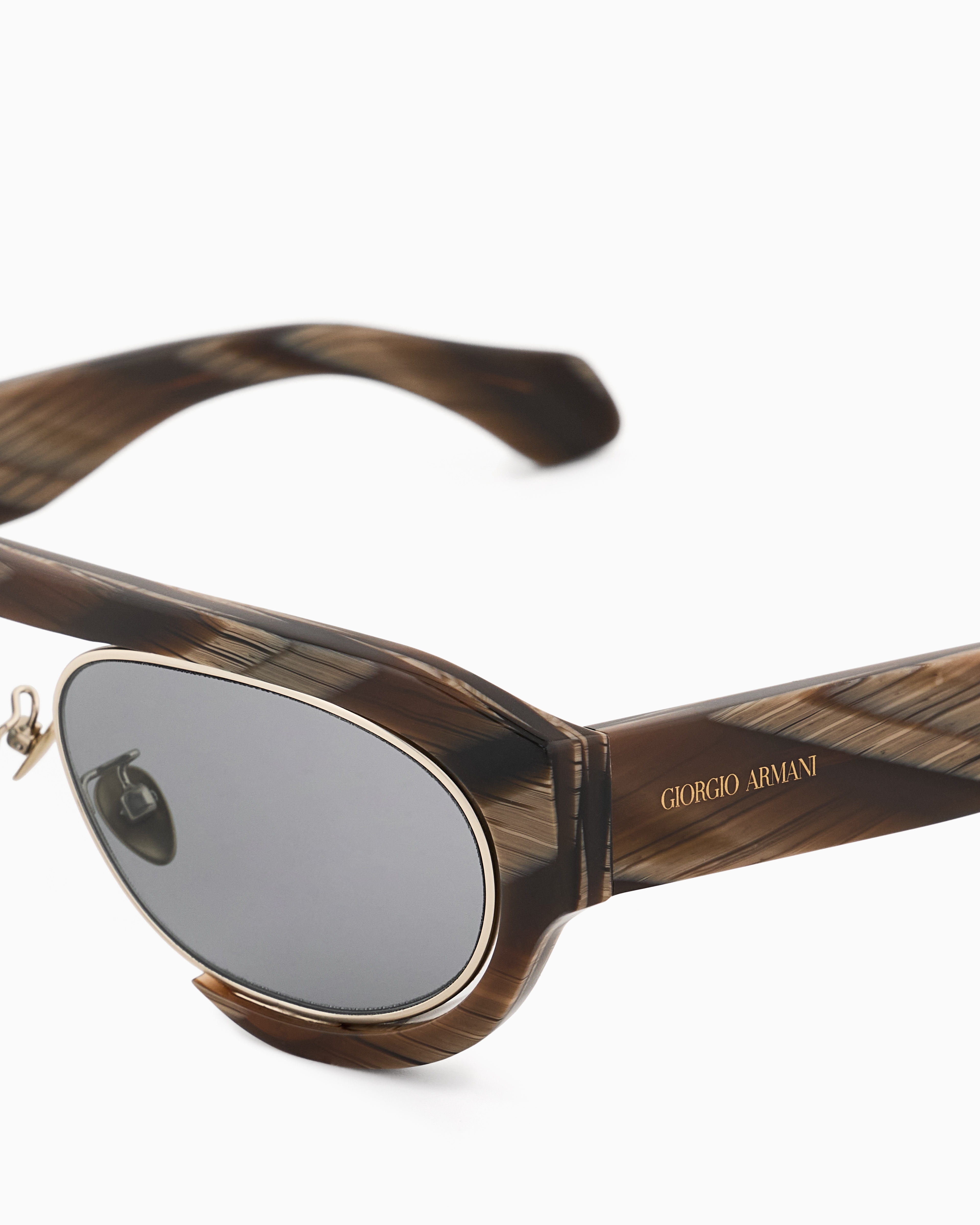 Giorgio Armani Men's Oval Sunglasses