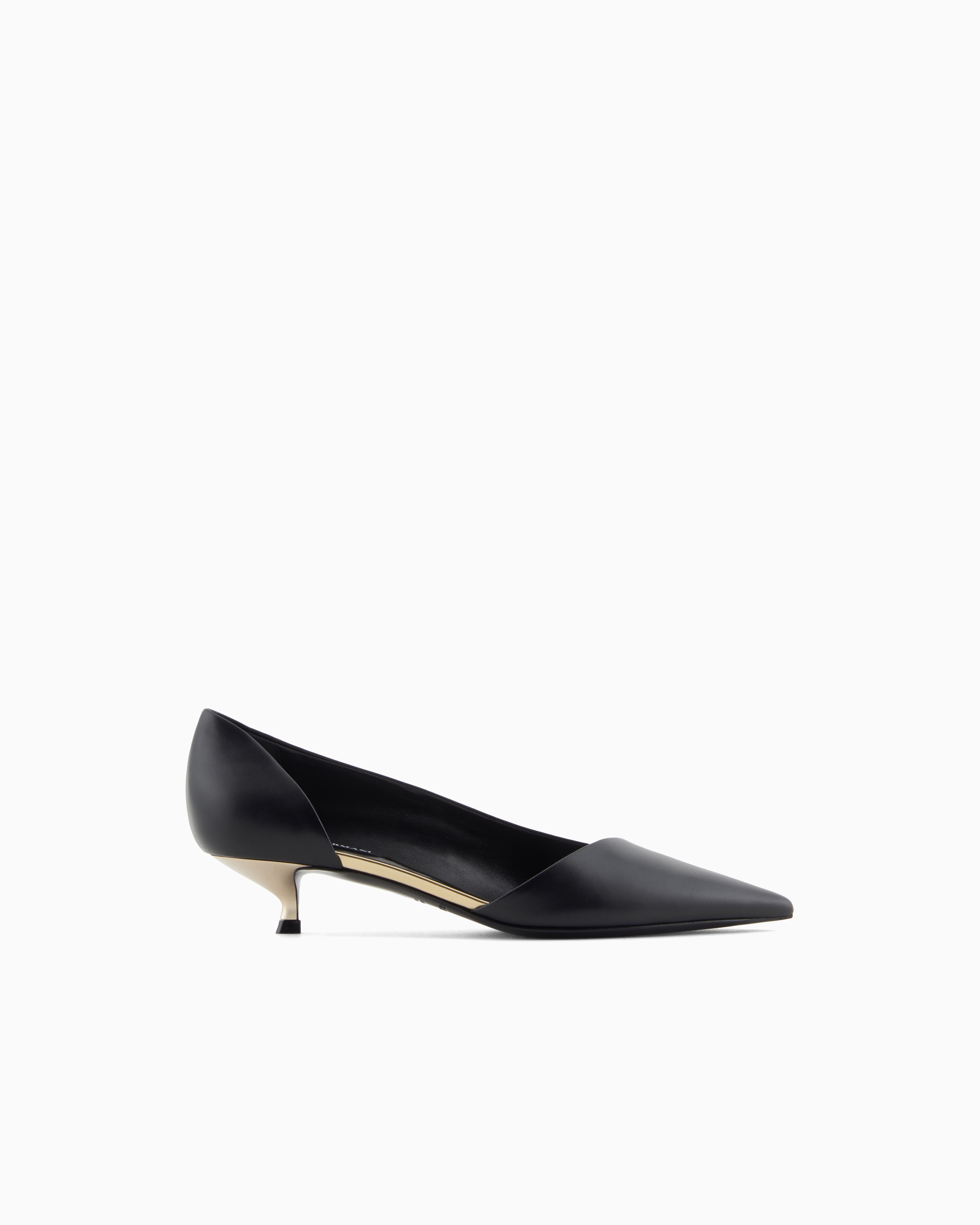 Giorgio Armani D'orsay Court Shoes In Calfskin