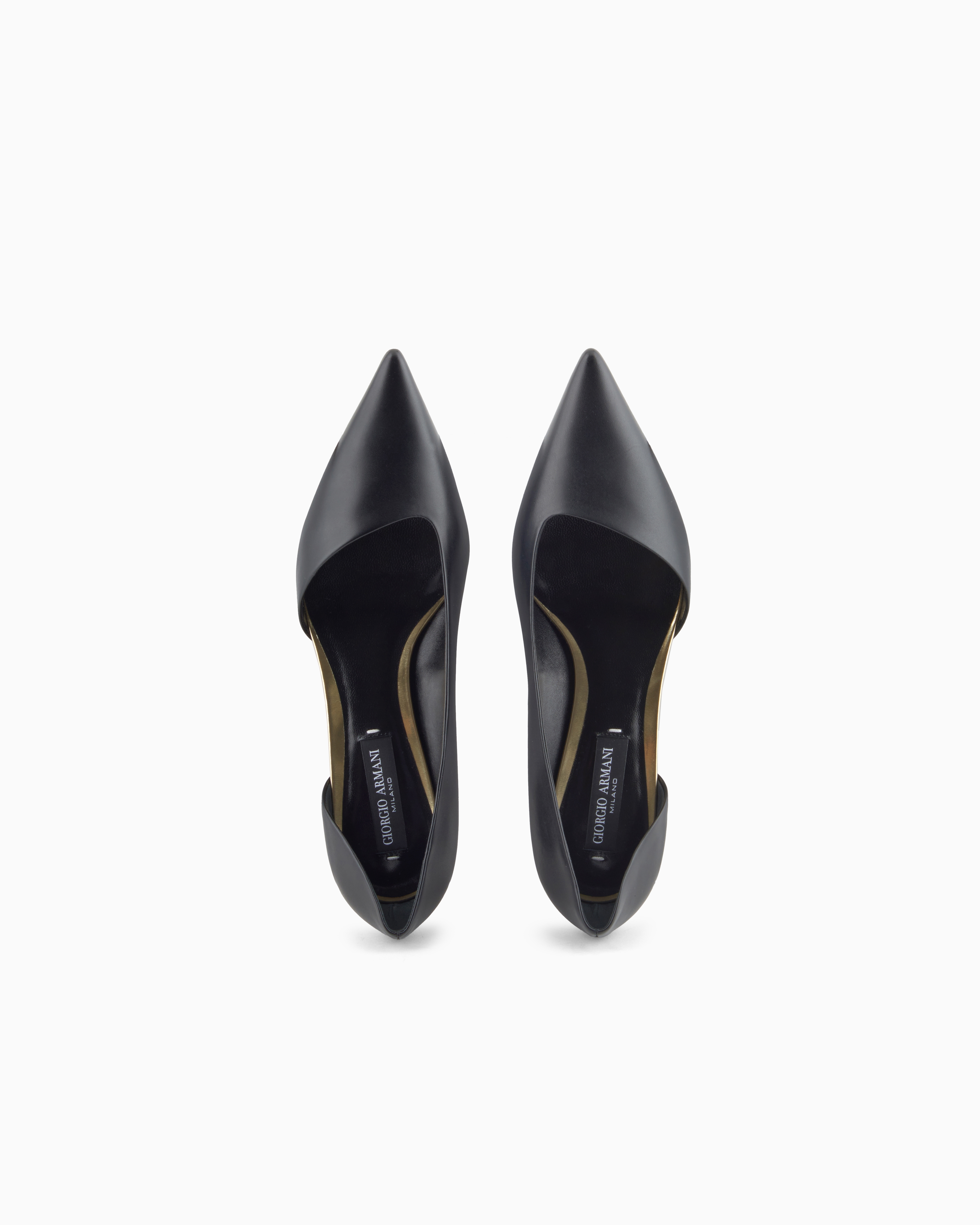 Giorgio Armani D'orsay Court Shoes In Calfskin