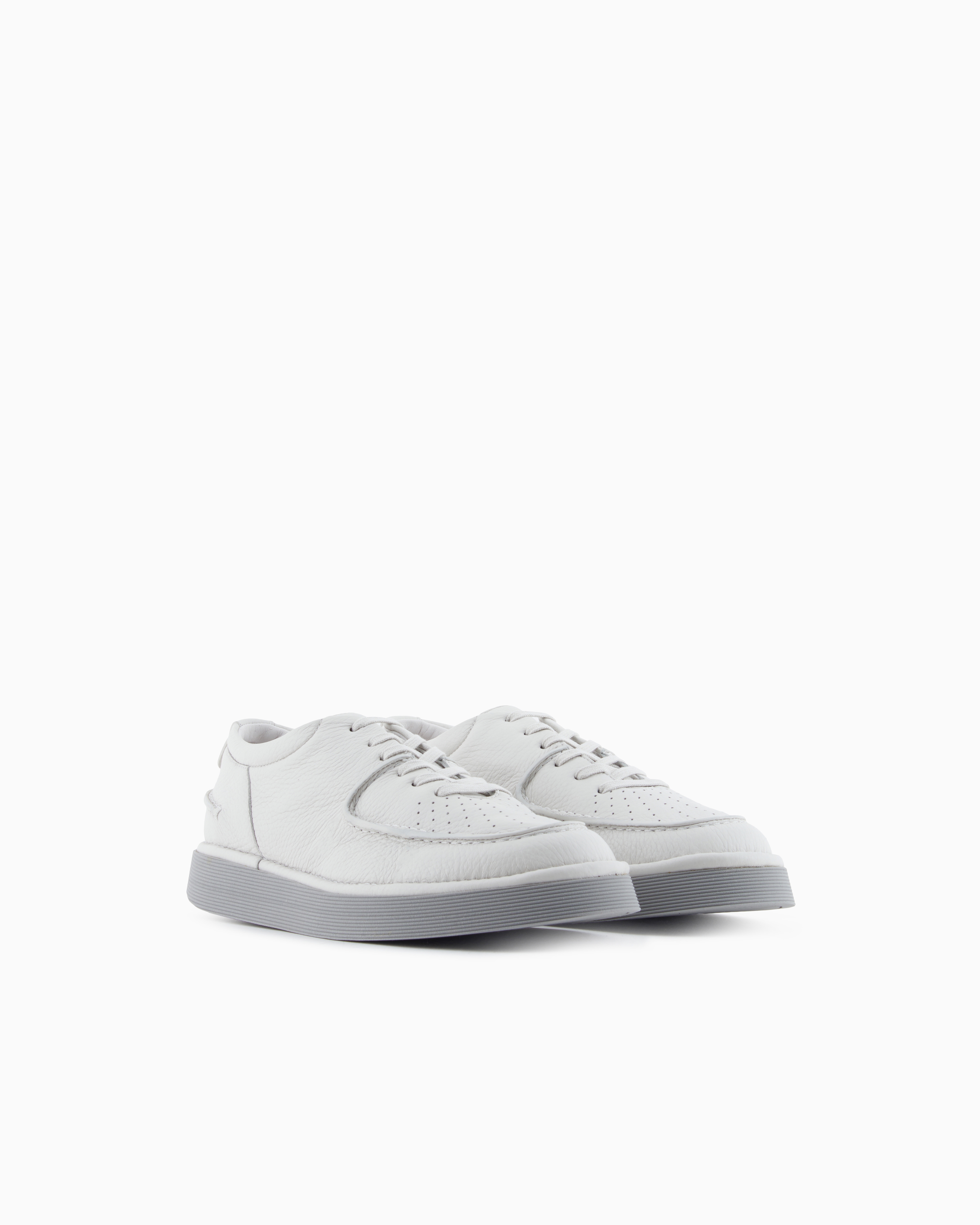 Giorgio Armani Suede Oxfords In White