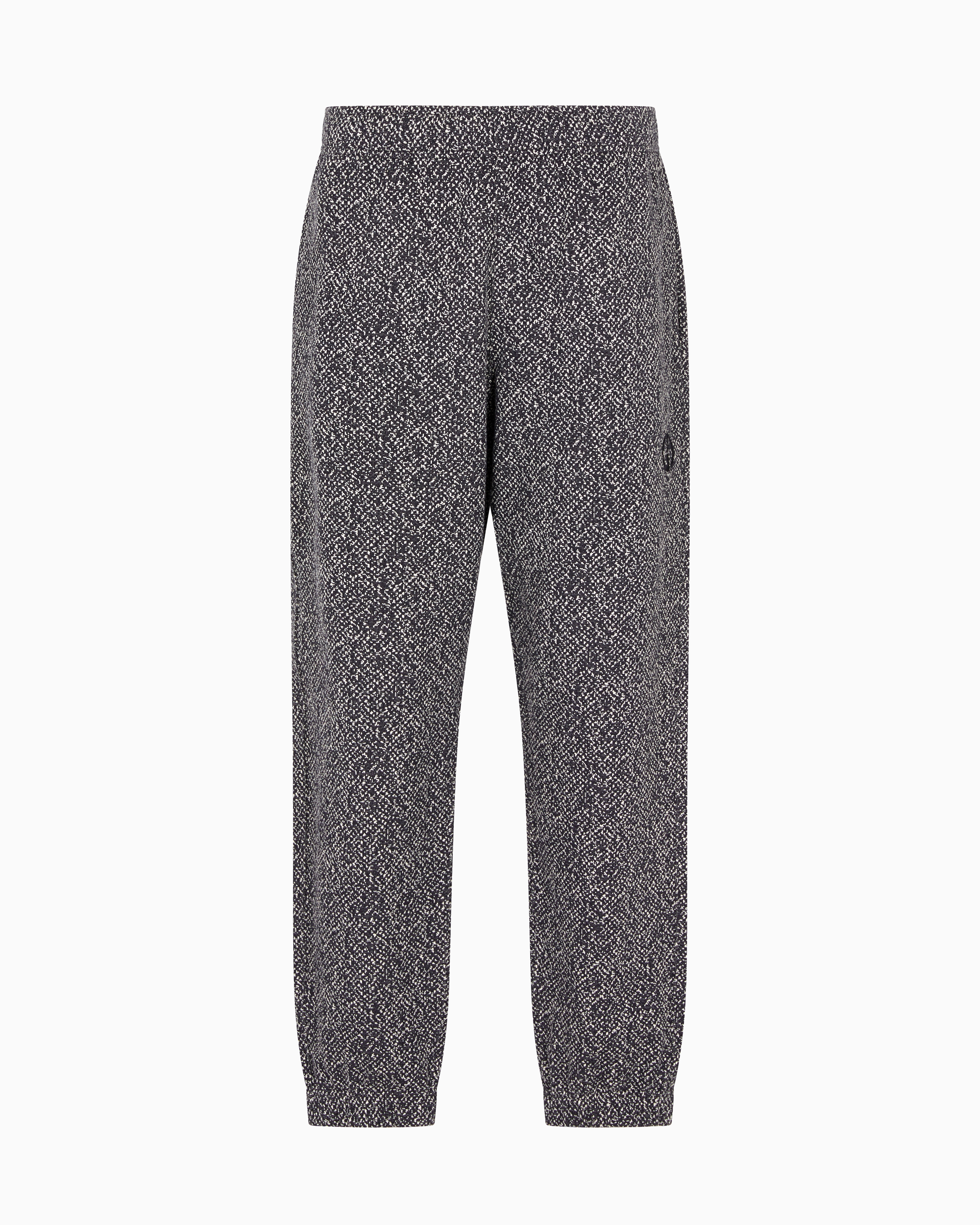 パンツ GIORGIO ARMANI Woman Pants Grey GW000642TE13743 F8078 Denim Collection jacquard cotton-jersey fleece and cashmere