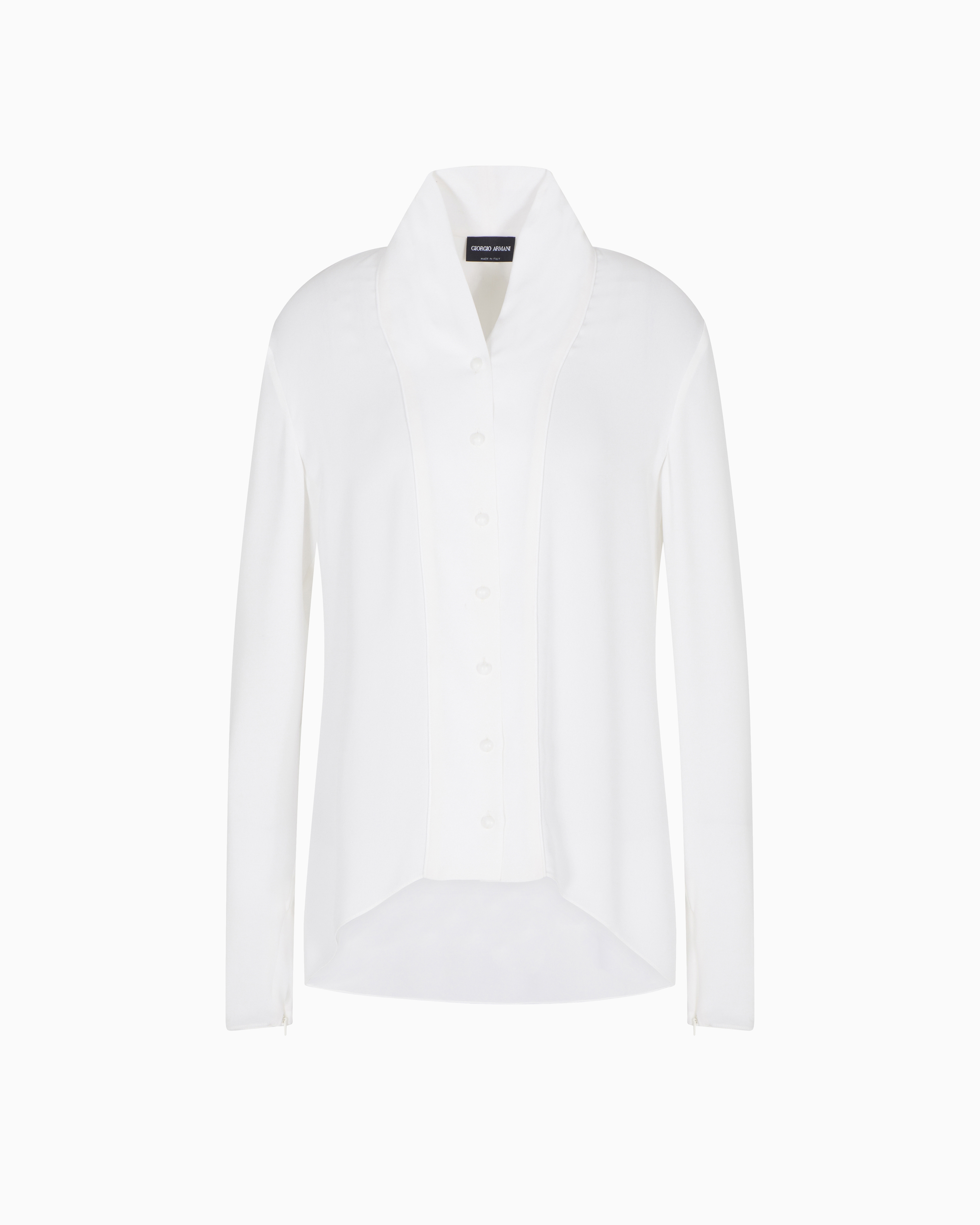 【開店記念セール！】 シルク シャツ トリプルジョーゼット Armani Giorgio | トップス