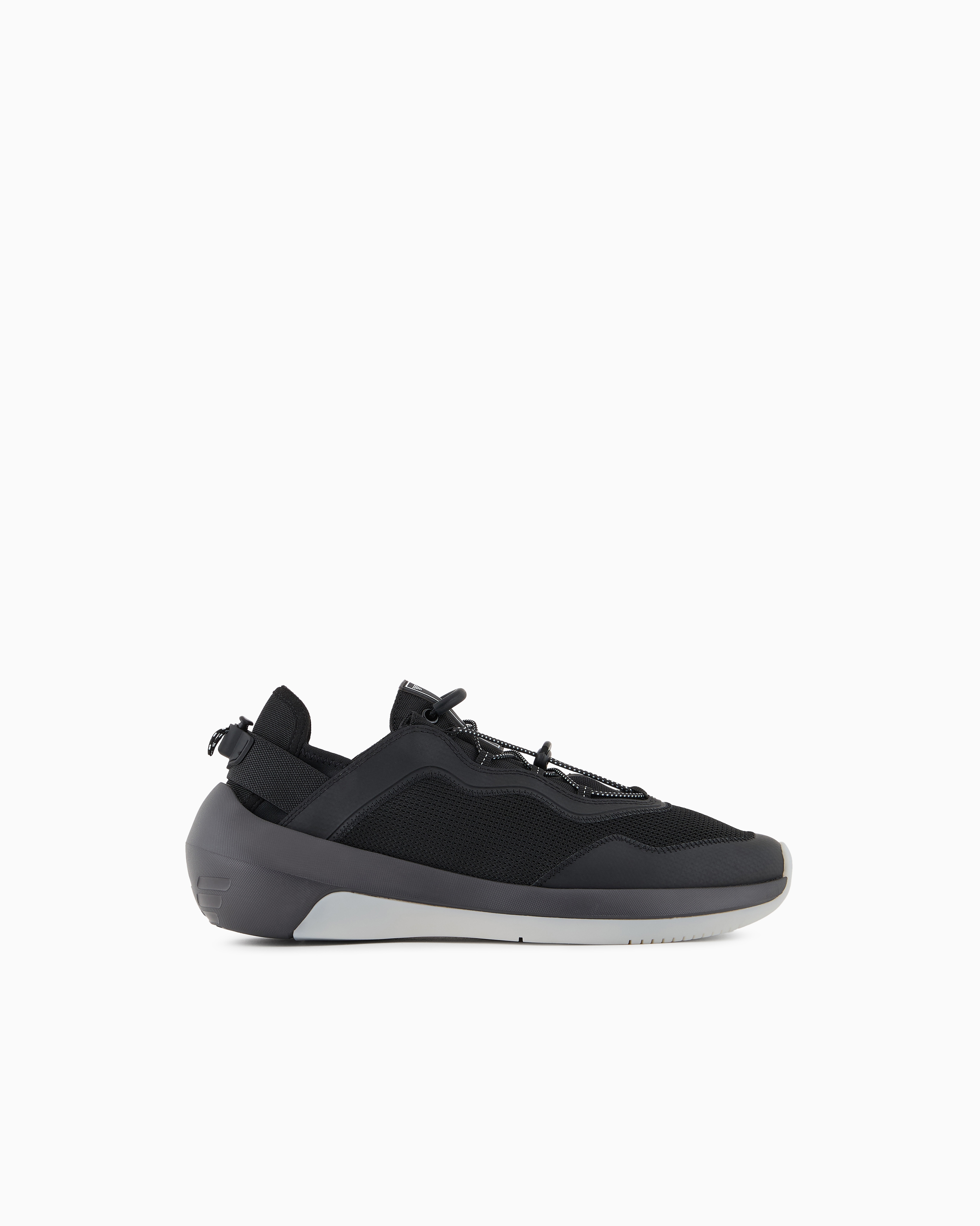 Emporio Armani - Travel Essentials mesh sneakers, Man, Black, Size: