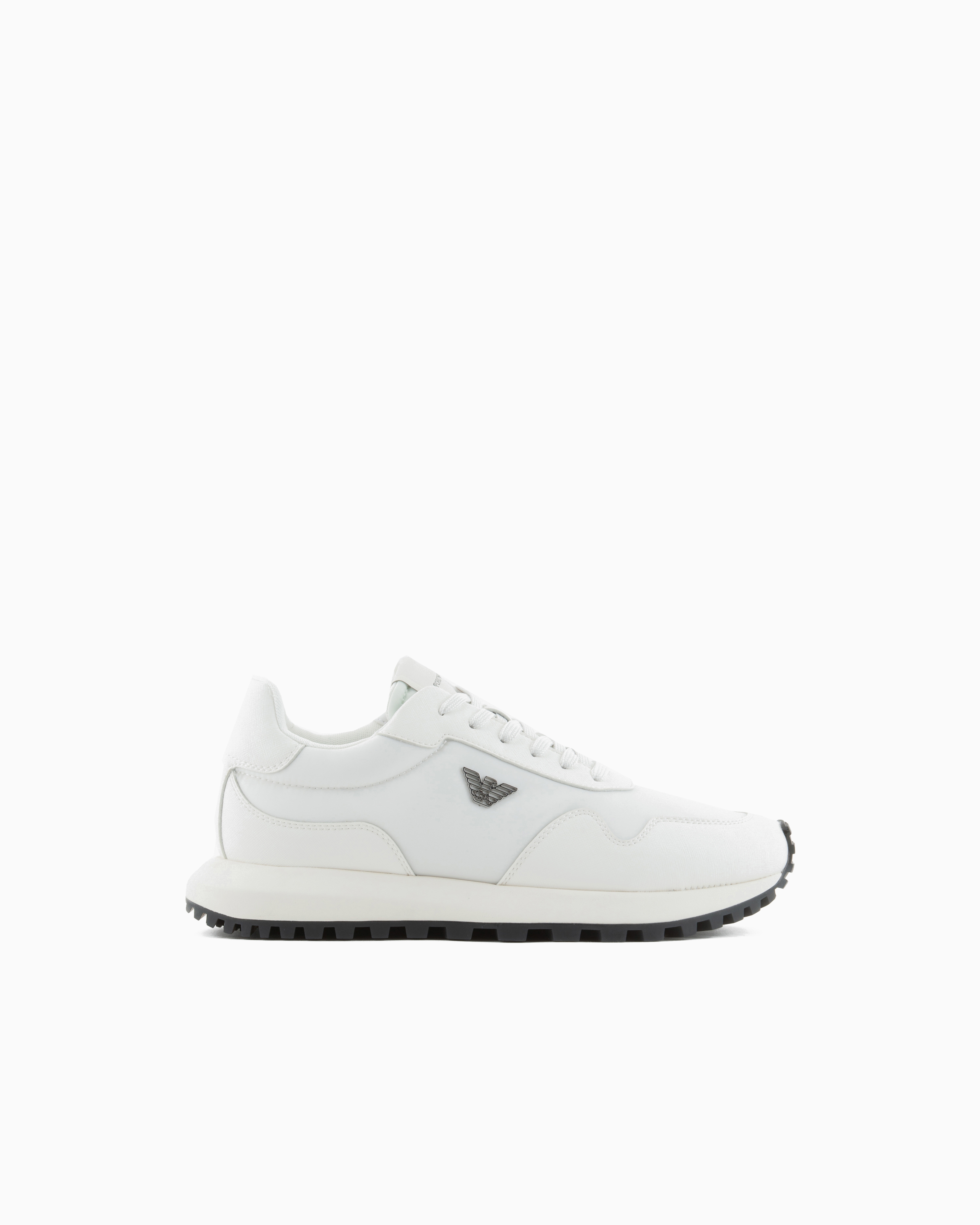 スニーカー EMPORIO ARMANI Men Sneakers X4X630 XN877 M801 White ASV recycled nylon sneakers with regenerated Saffiano