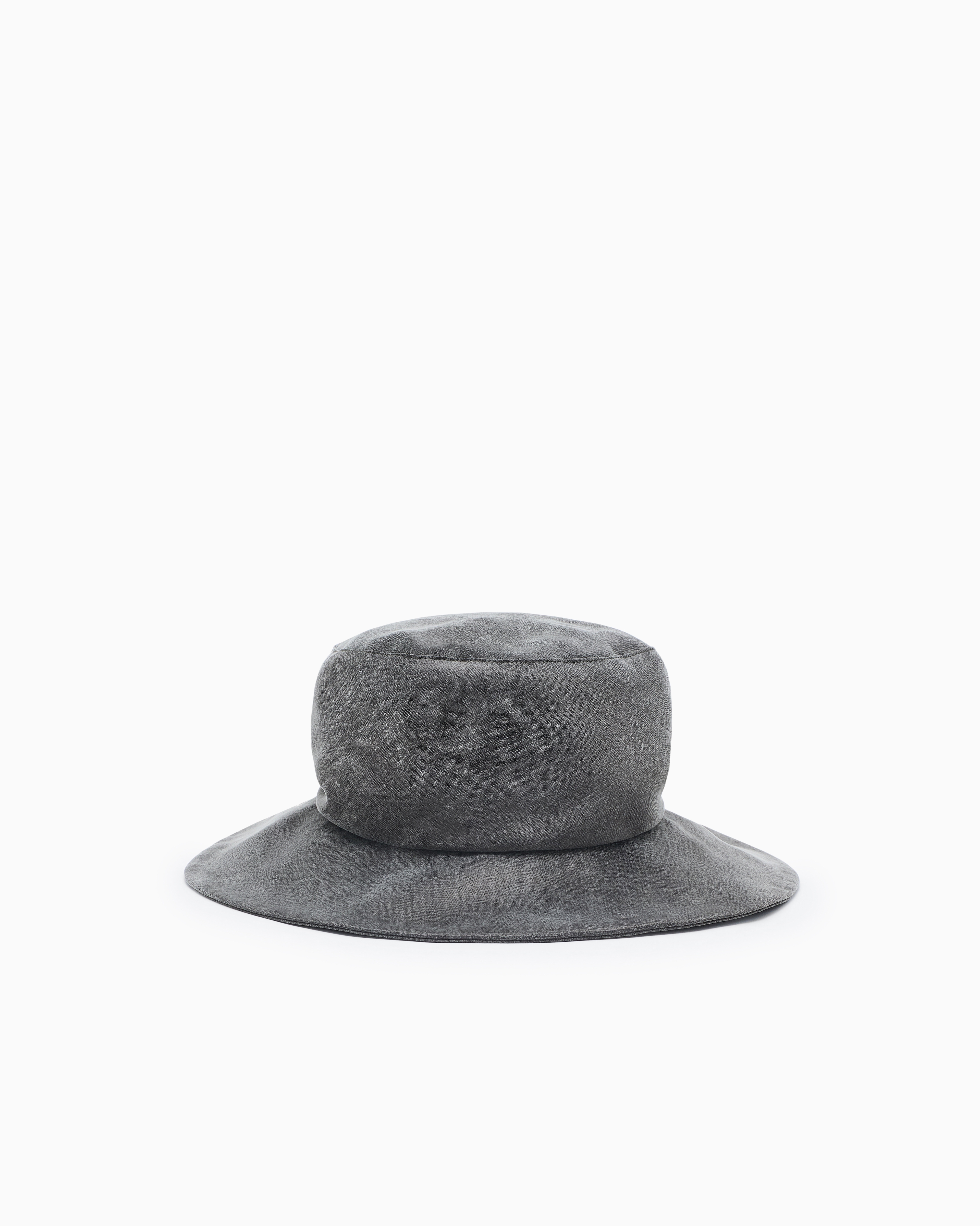 Giorgio Armani Chapeau En Viscose Et Cupro In Brown