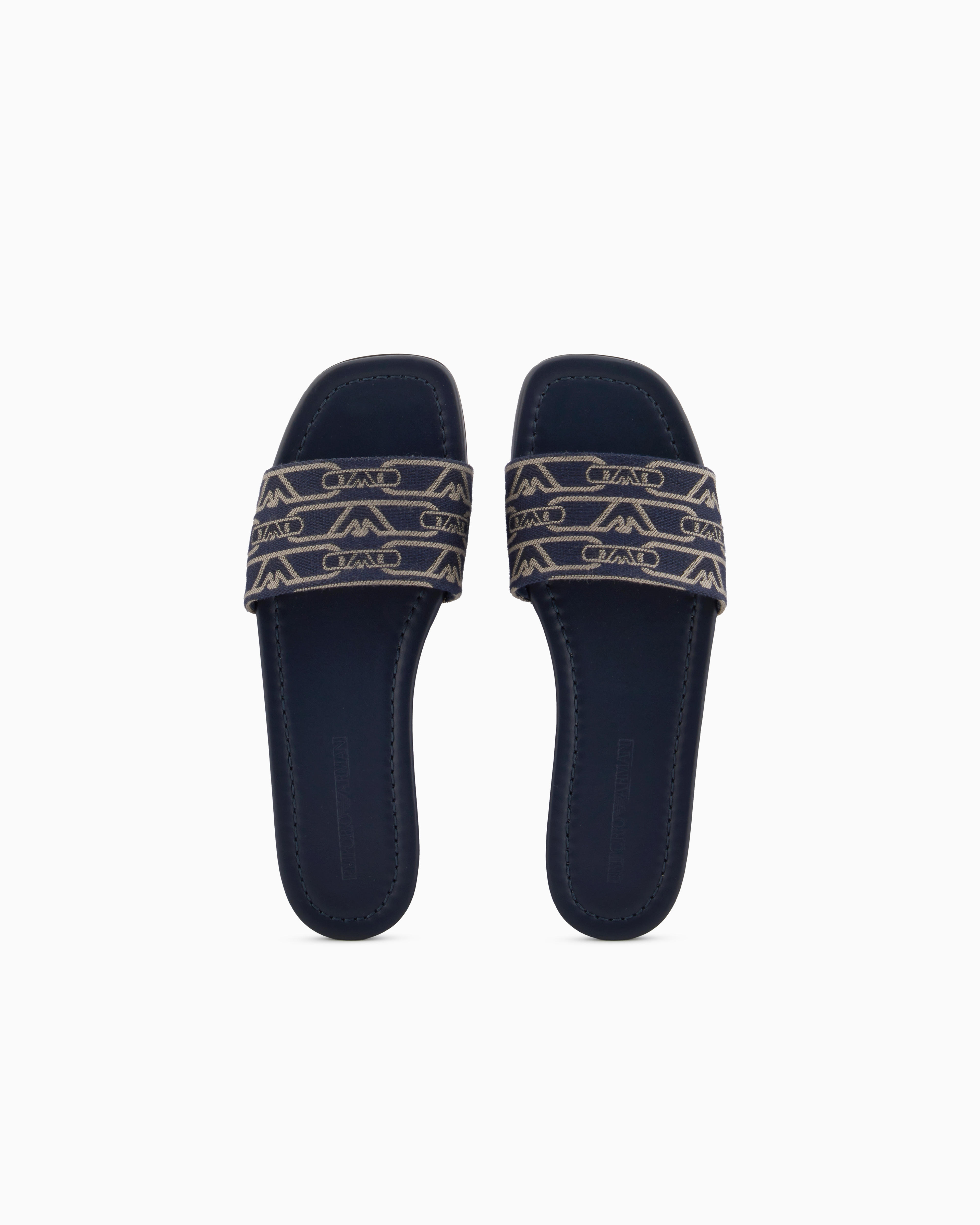 サンダル EMPORIO ARMANI Men Sandals 7X000108AF15118BA045 BLUE Amazon.com | Emporio Armani Men's Slide Sandal, Black/Blue