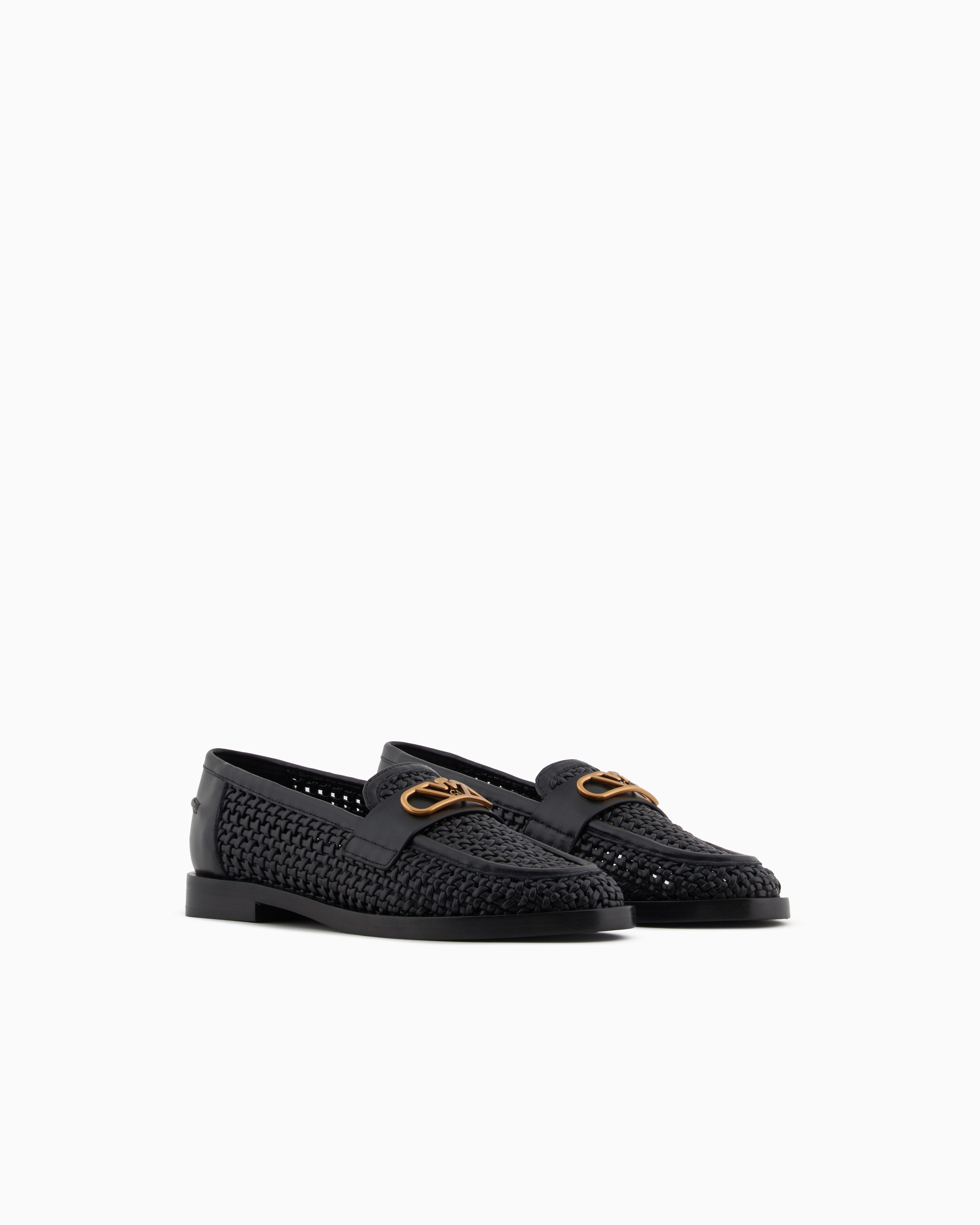 ローファー・オックスフォード EMPORIO ARMANI Woman Oxford shoes Black X3P853XR385 R680 X3A109_XR399_K001_D_SS2025.jpg