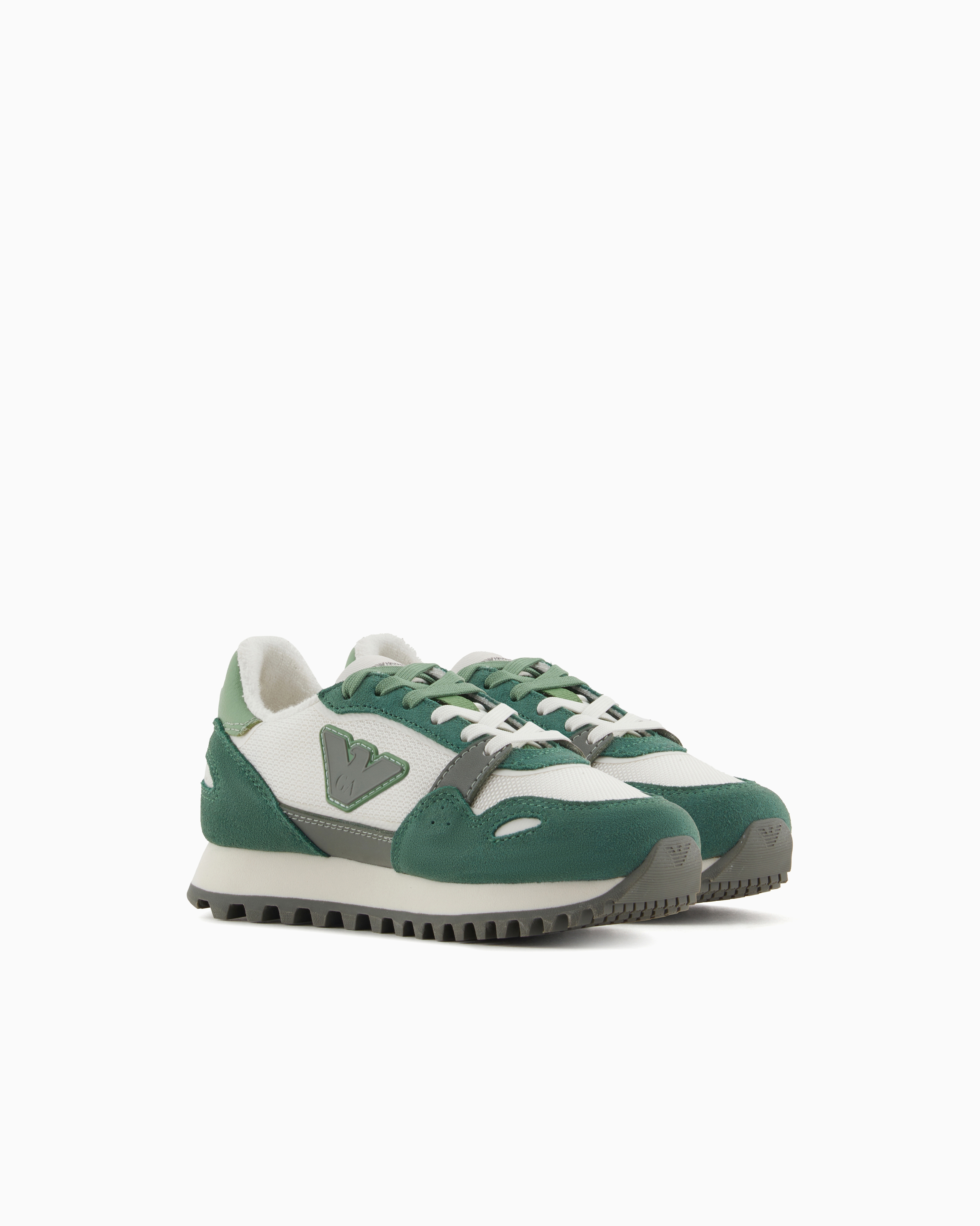 ◆ EMPORIO ARMANI◆ スエード スニーカー Emporio Armani スエード スニーカー | ブルー | FARFETCH JP