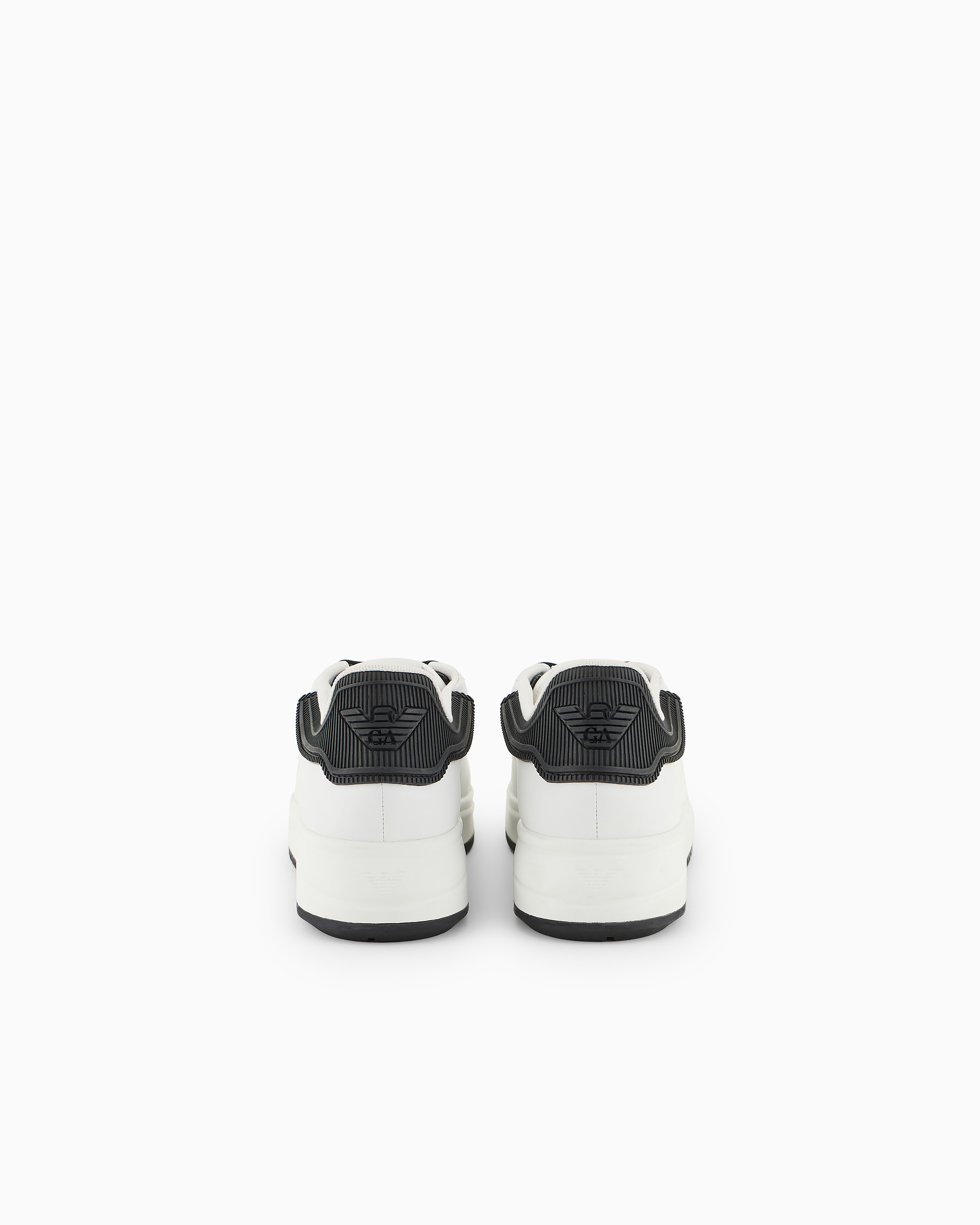 Leather sneakers with rubber backs | Emporio Armani
