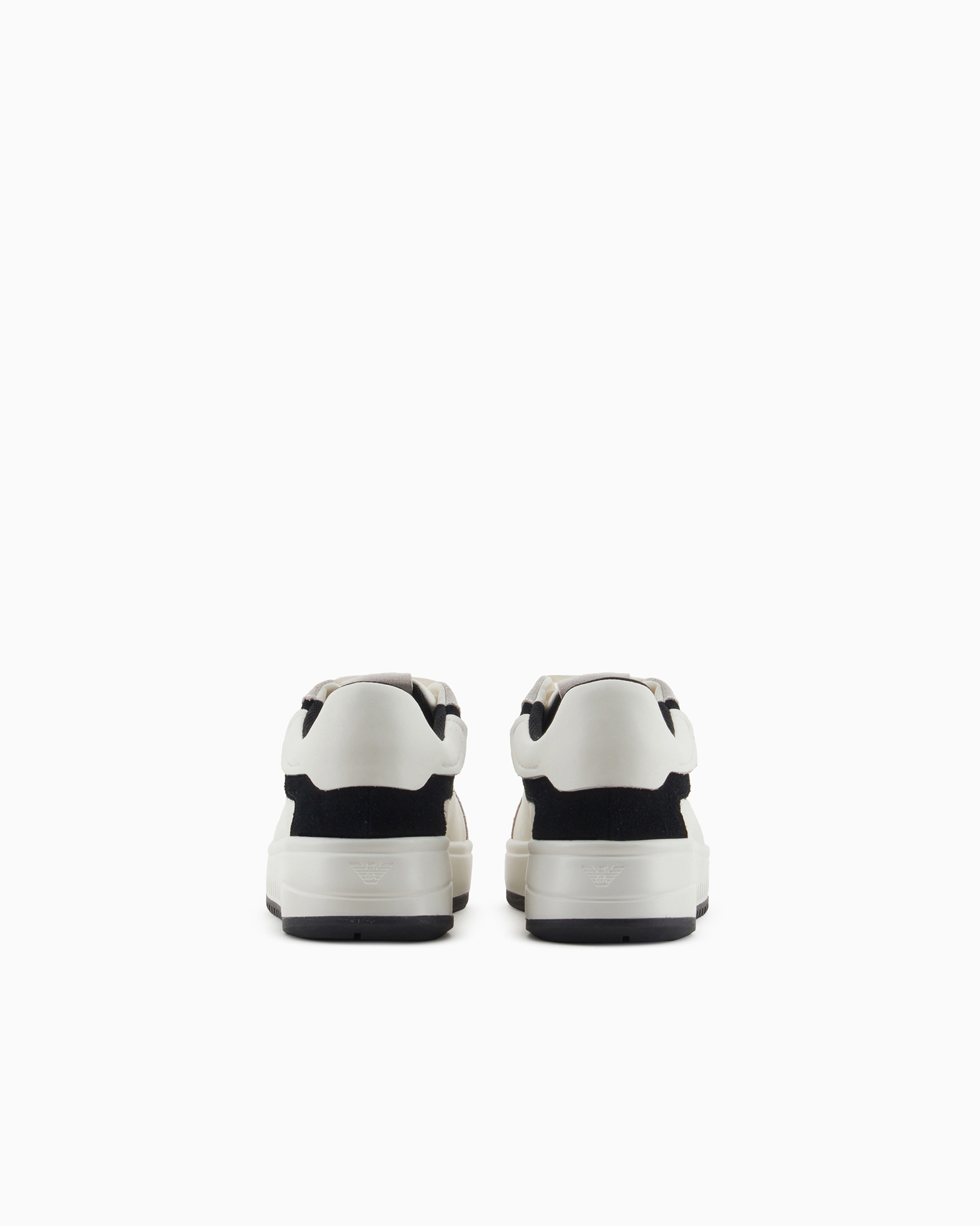 Emporio Armani◆スエード ディテール ニットスニーカー 2色 エンポリオ アルマーニ】スニーカー ニット素材 スエードディテール