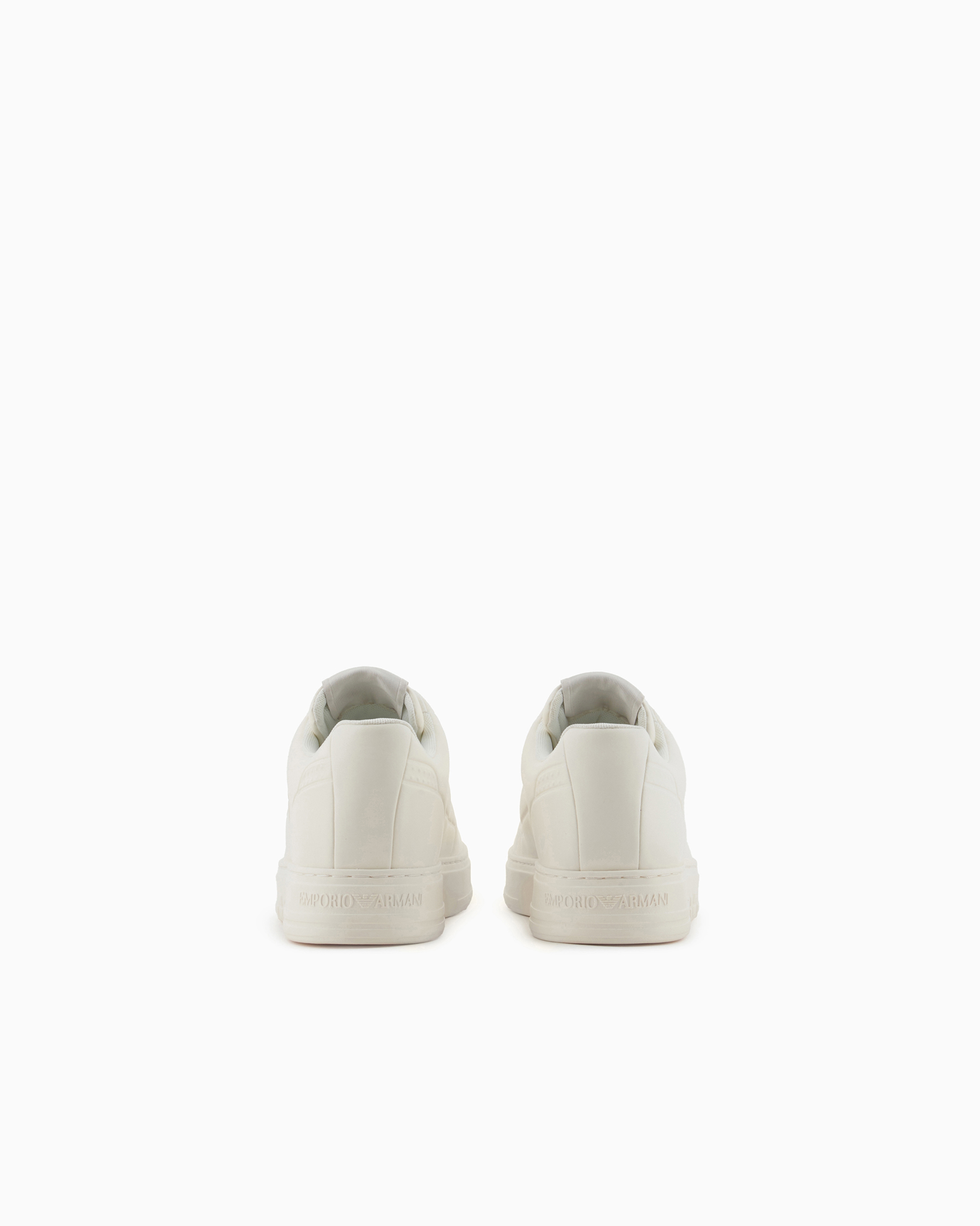 送関込☆EMPORIO ARMANI ロゴ スニーカー Leather sneakers with side logo | Emporio Armani