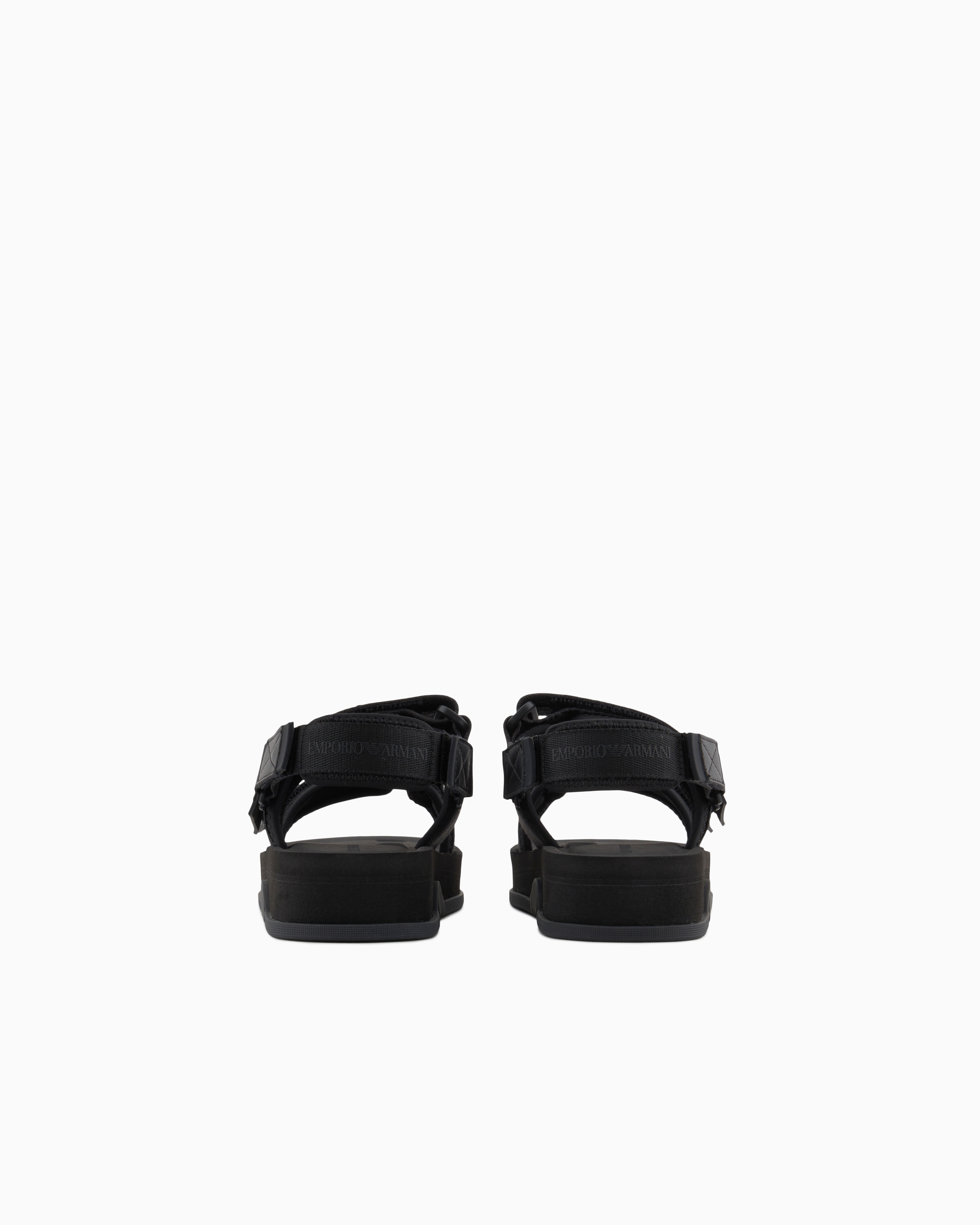 Emporio Armani◆サンダル スキューバジャカード ロゴレタリング Emporio Armani◇サンダル スキューバジャカード ロゴレタリング
