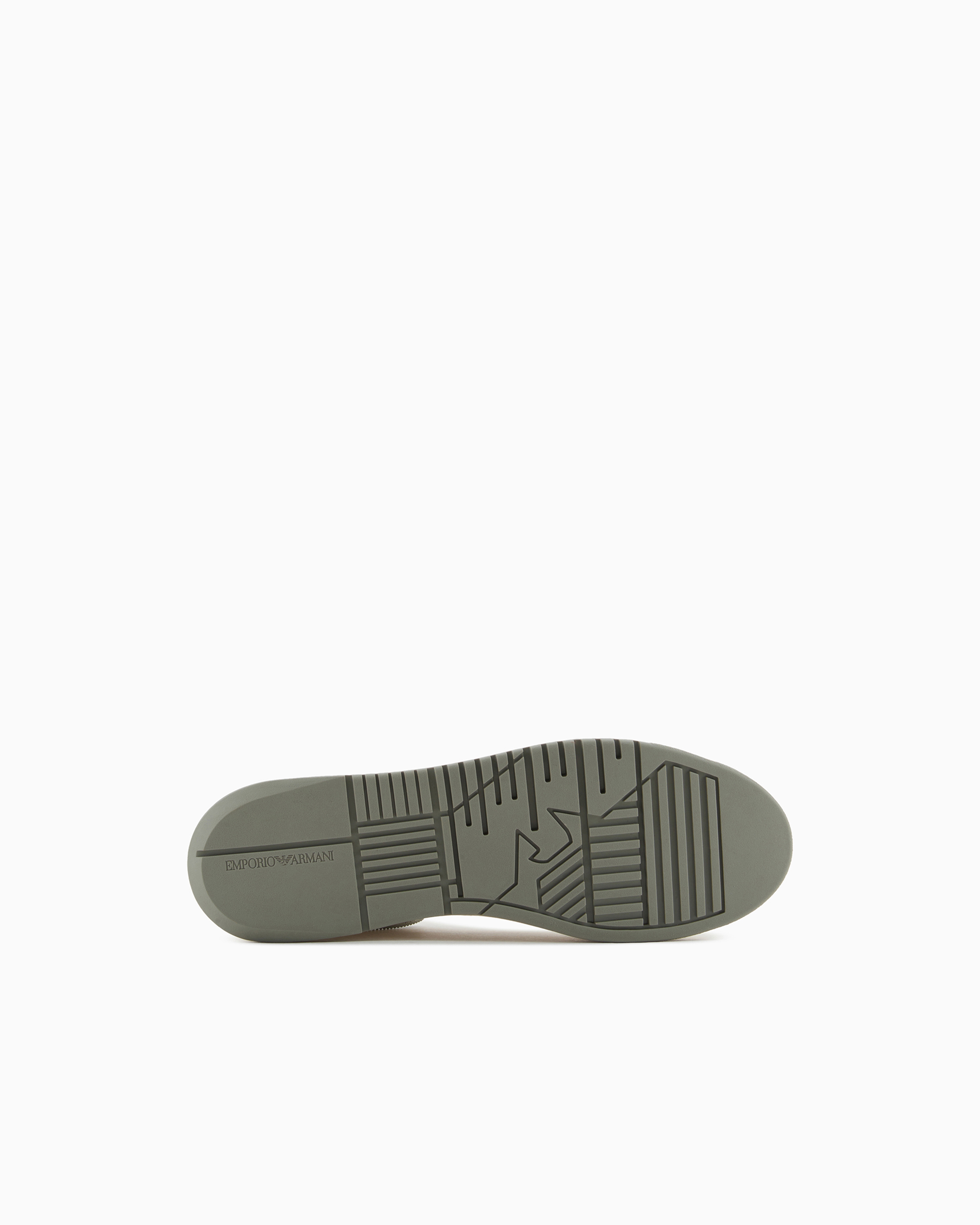 Emporio Armani◆ゴム ローレットソール レザースニーカー 2色 Emporio Armani◇ゴム ローレットソール レザースニーカー 2色