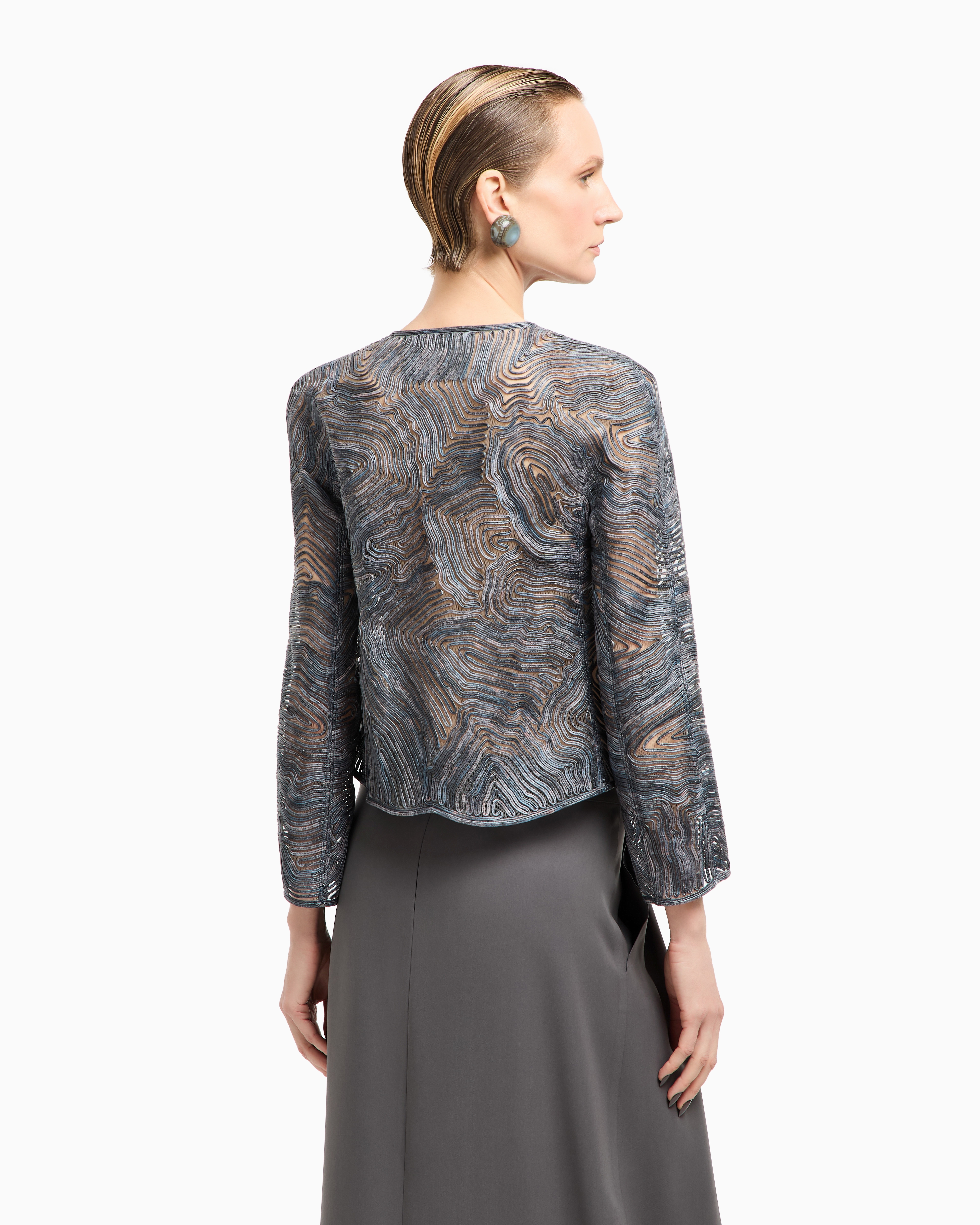 Giorgio Armani イタリア製 ドレープ デザインジャケット N412 Giorgio Armani イタリア製 ドレープ デザインジャケット N412