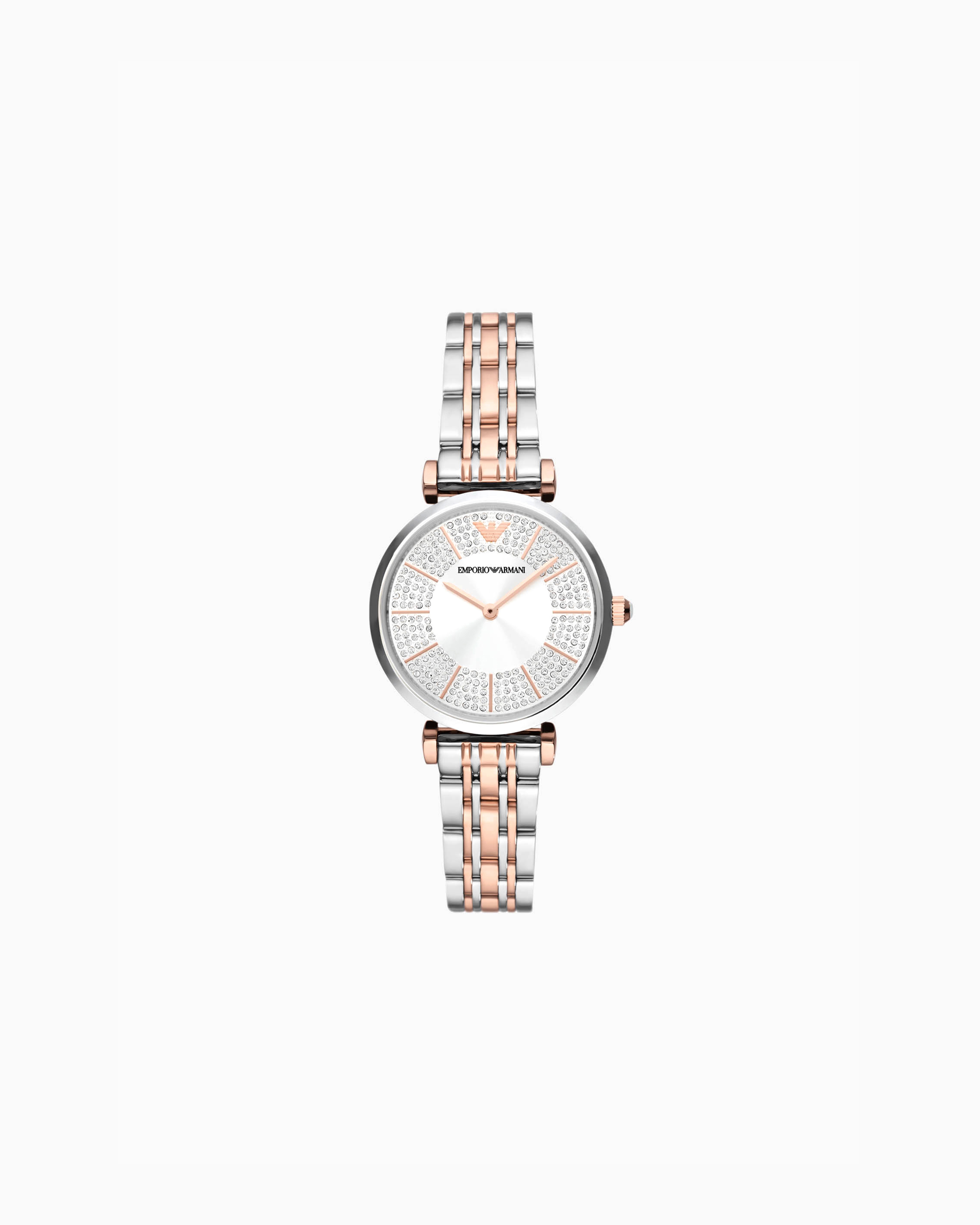 Emporio Armani -  Two-Hand Two-Tone Stainless Steel Watch, Woman, Multicoloured, Size: TU