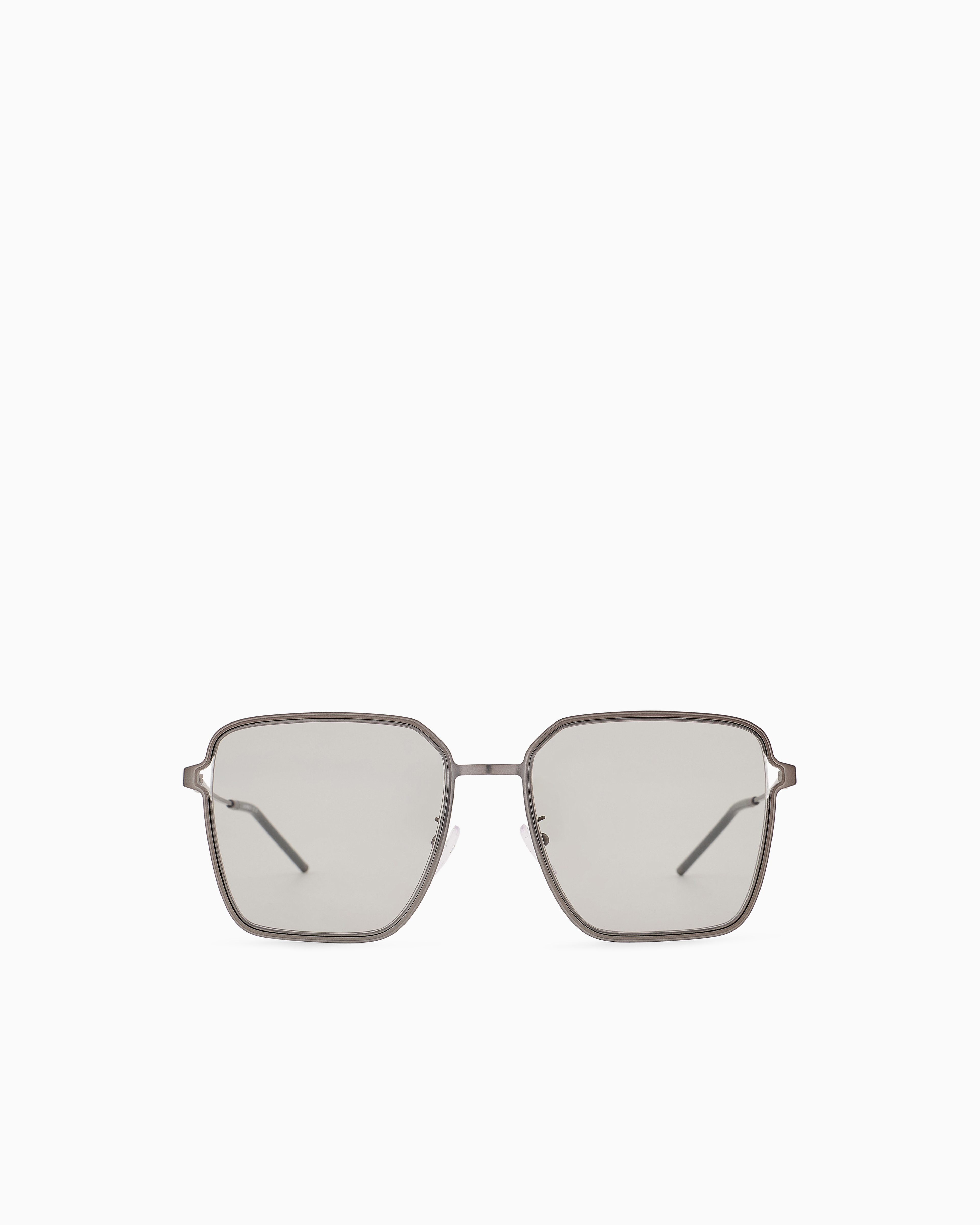 Emporio Armani Women's Grey ’S Asian-Fit Square Sunglasses Large