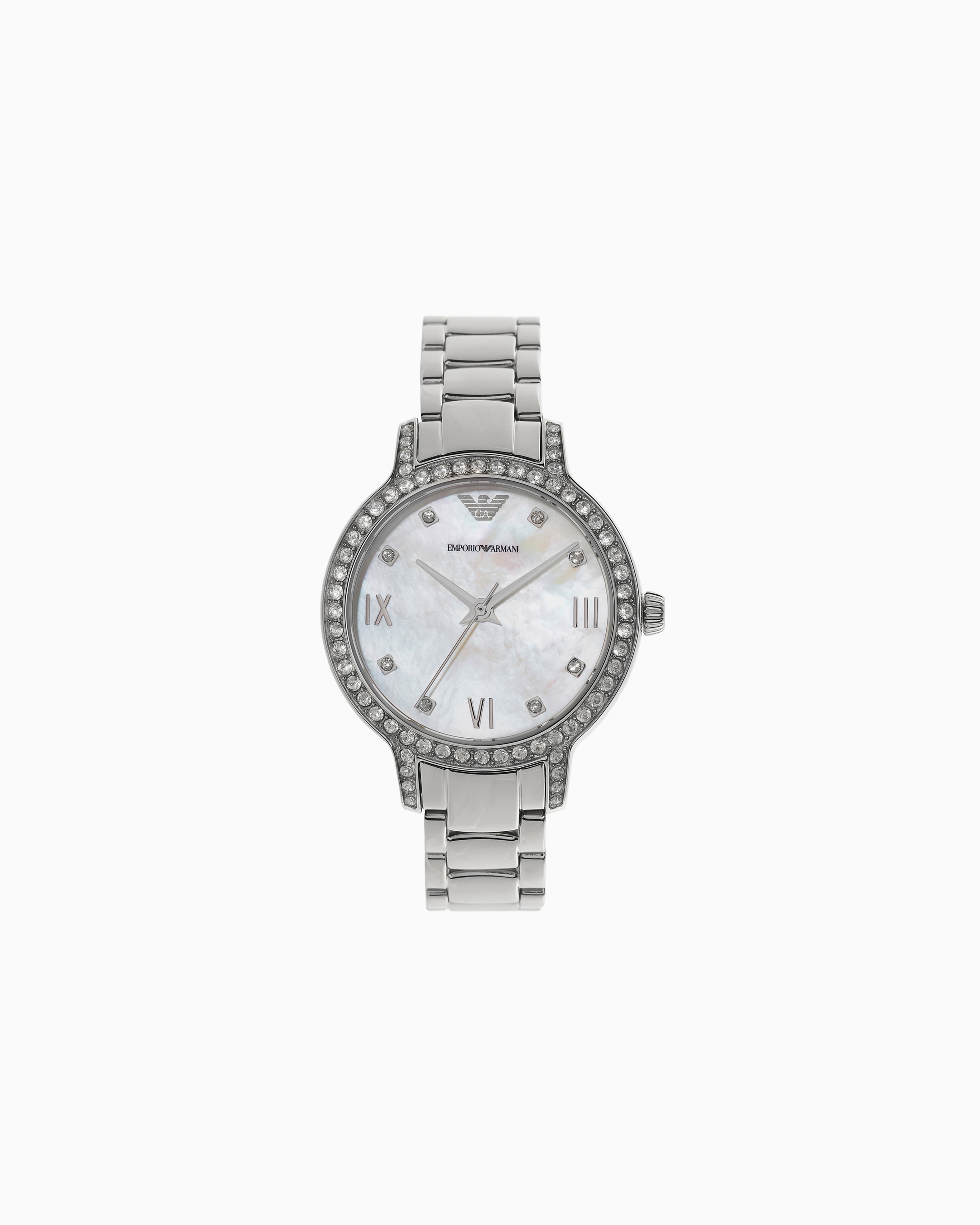 Emporio Armani -  Three-Hand Stainless Steel Watch, Woman, Multicoloured, Size: TU