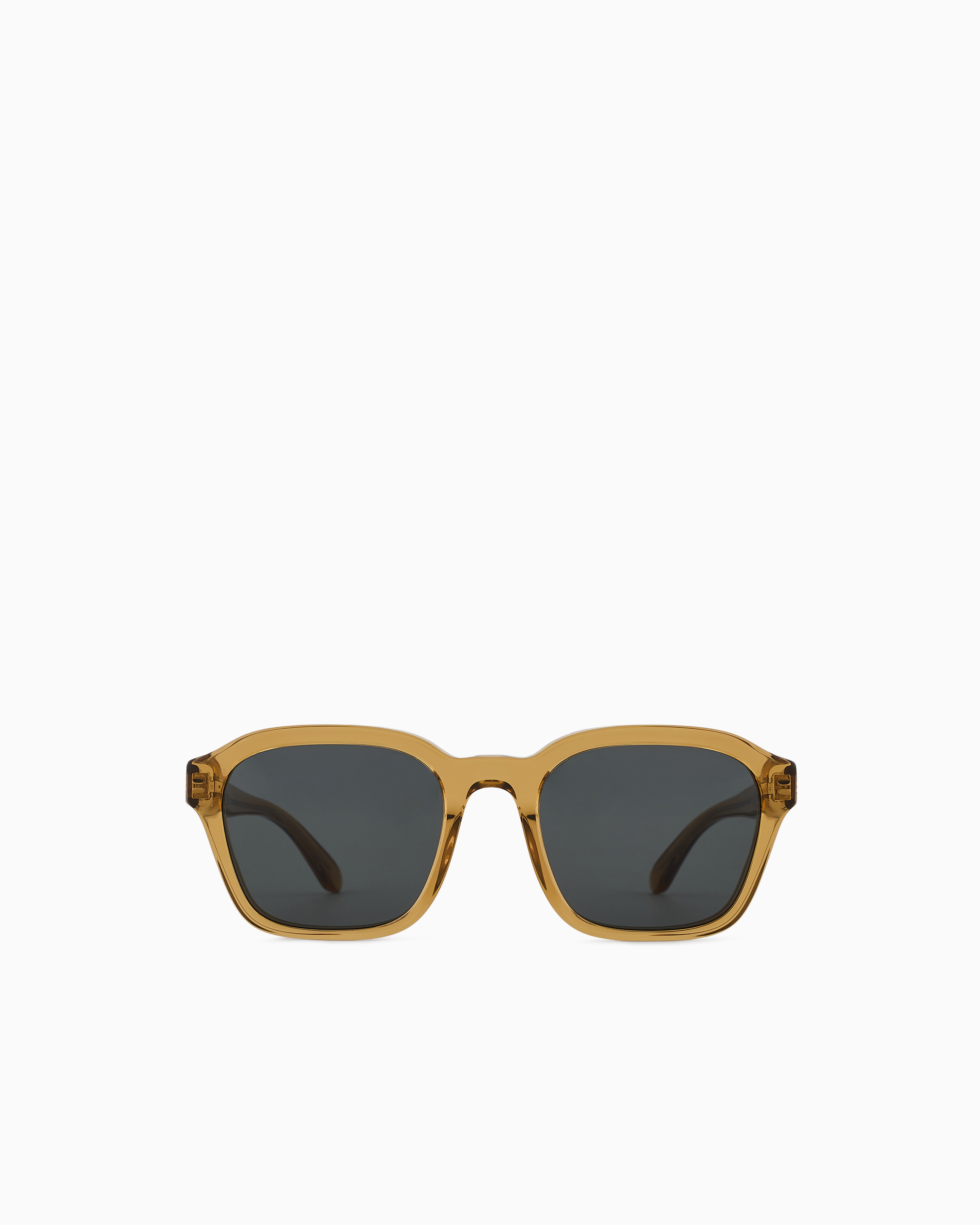 Emporio Armani Men's Yellow ’S Irregular-Shaped Sunglasses Large