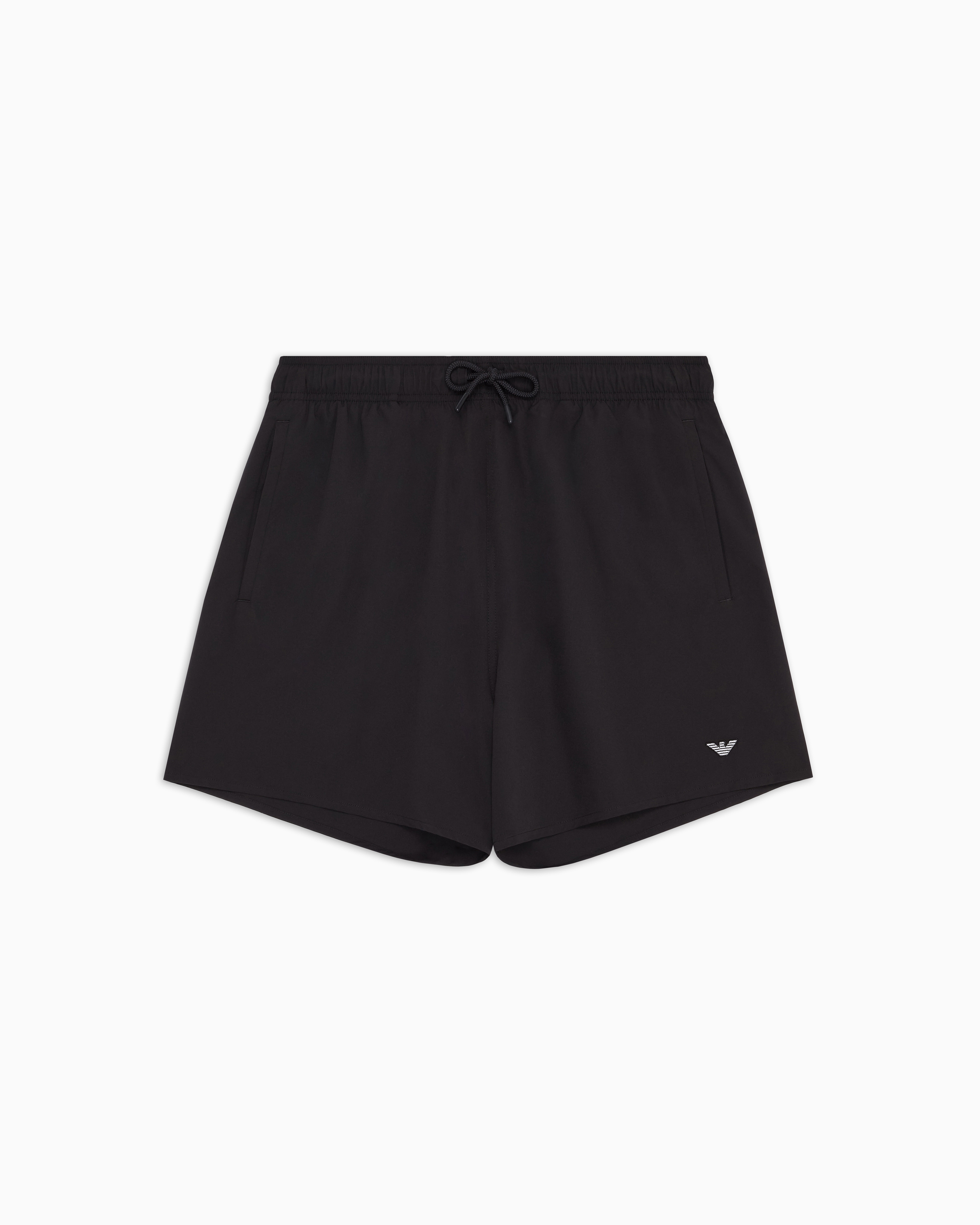 Emporio Armani - Essential swim shorts, Man, Black, Size: