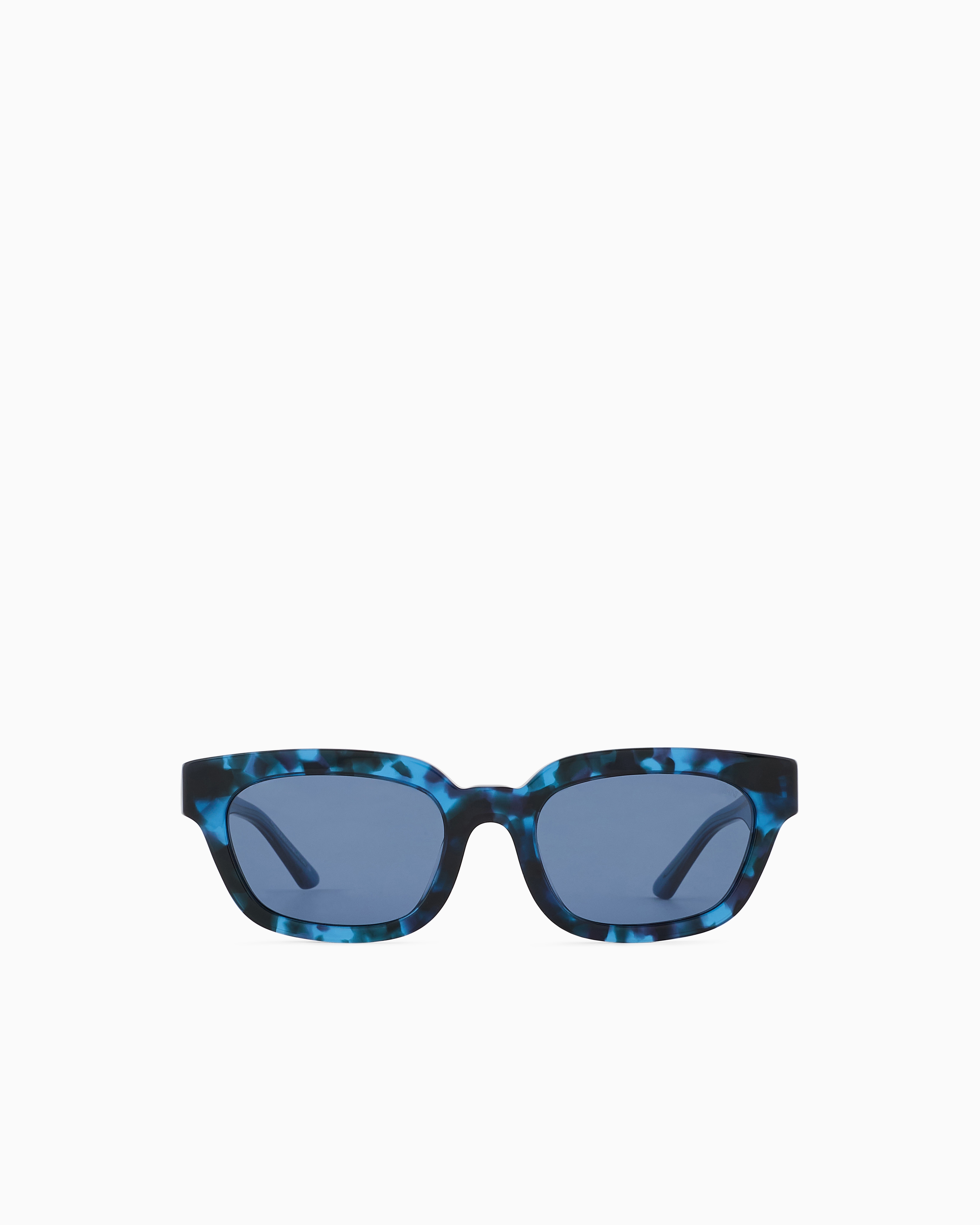 Emporio Armani - Women’s irregular-shaped sunglasses, Woman, Blue, Size: 53L