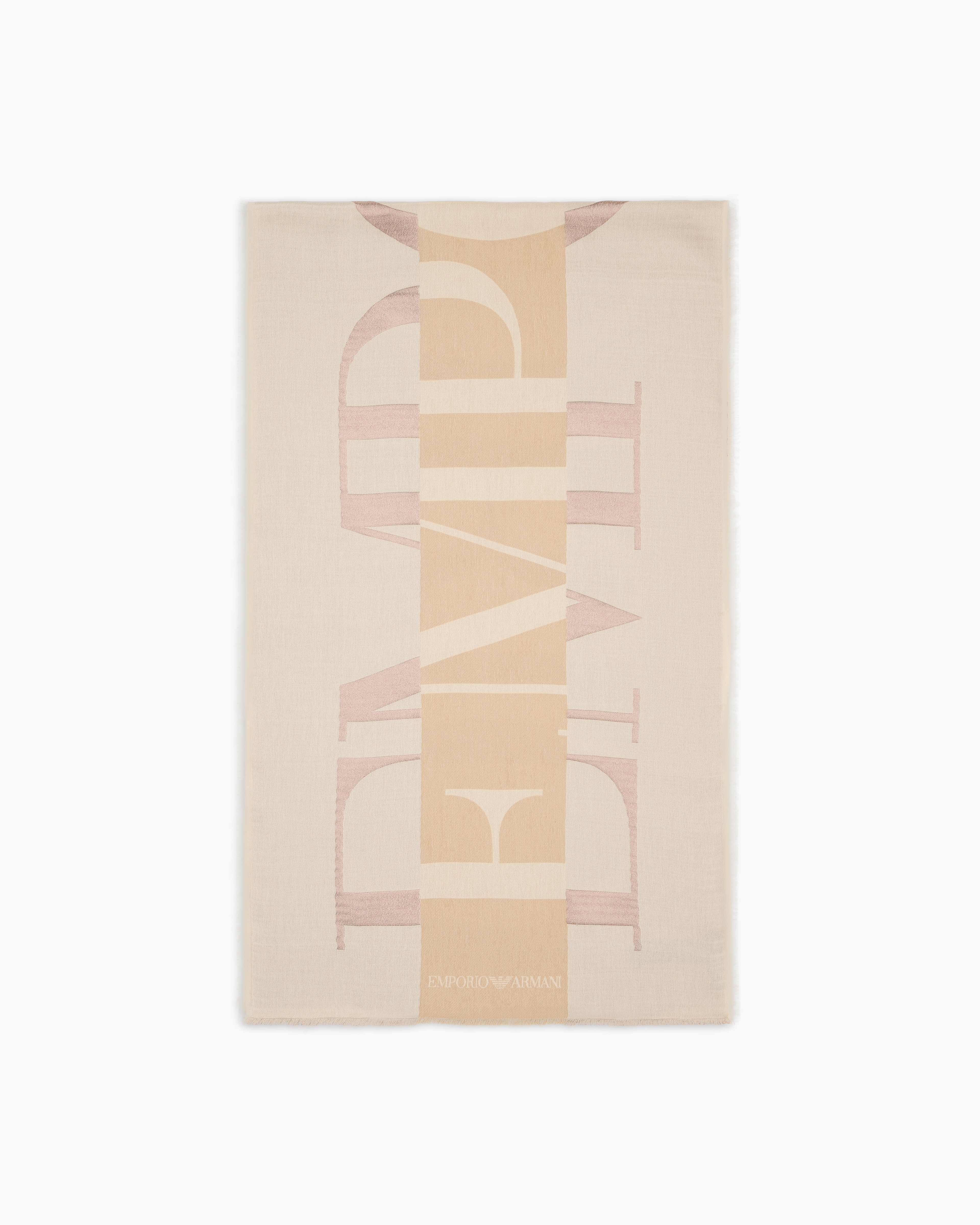 小物 EMPORIO ARMANI stole archive Stole with oversized jacquard logo | Emporio Armani