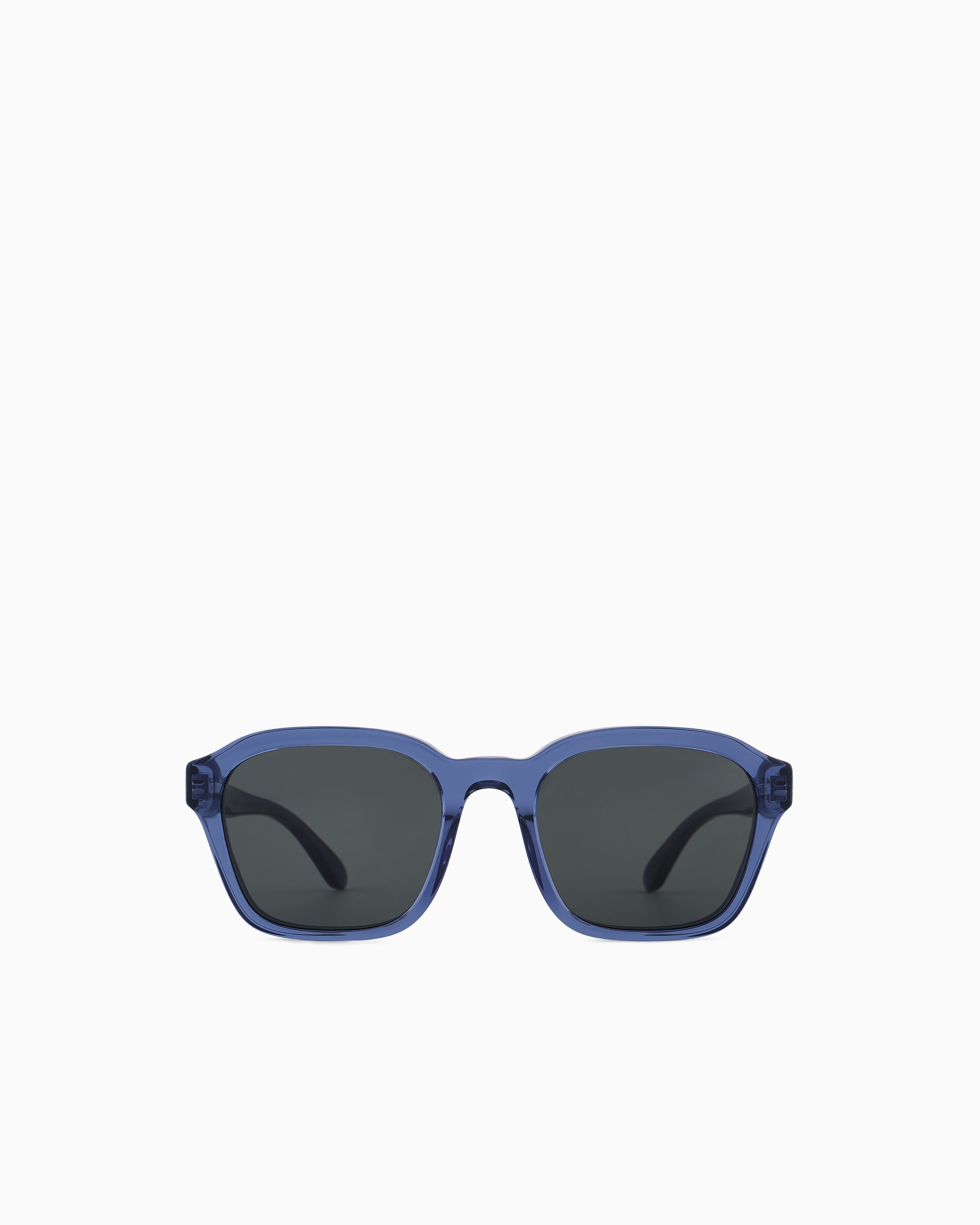 Emporio Armani - Men’s irregular-shaped sunglasses, Man, Blue, Size: 54L