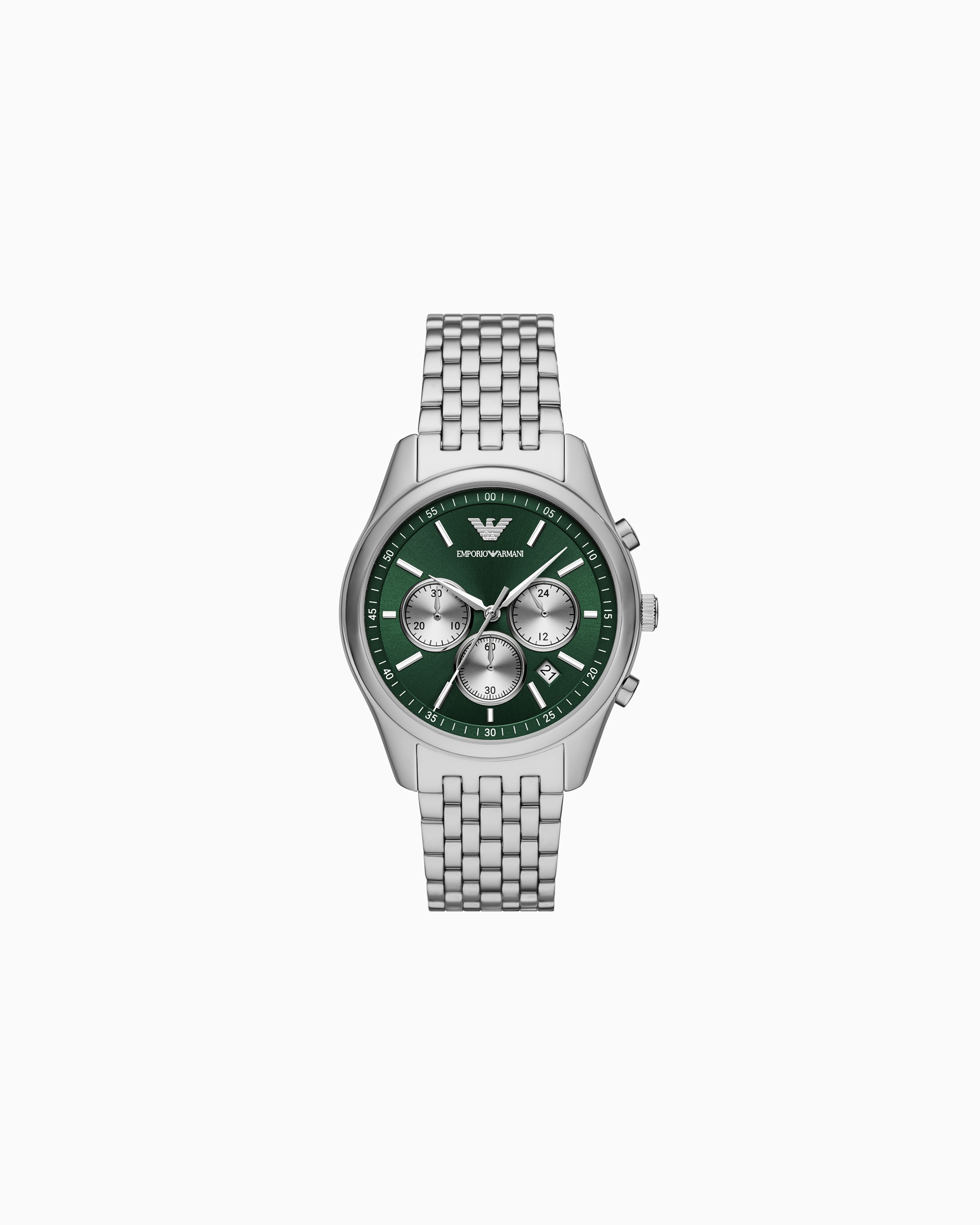 Emporio Armani - Chronograph Stainless Steel Watch, Man, Multicoloured, Size: TU