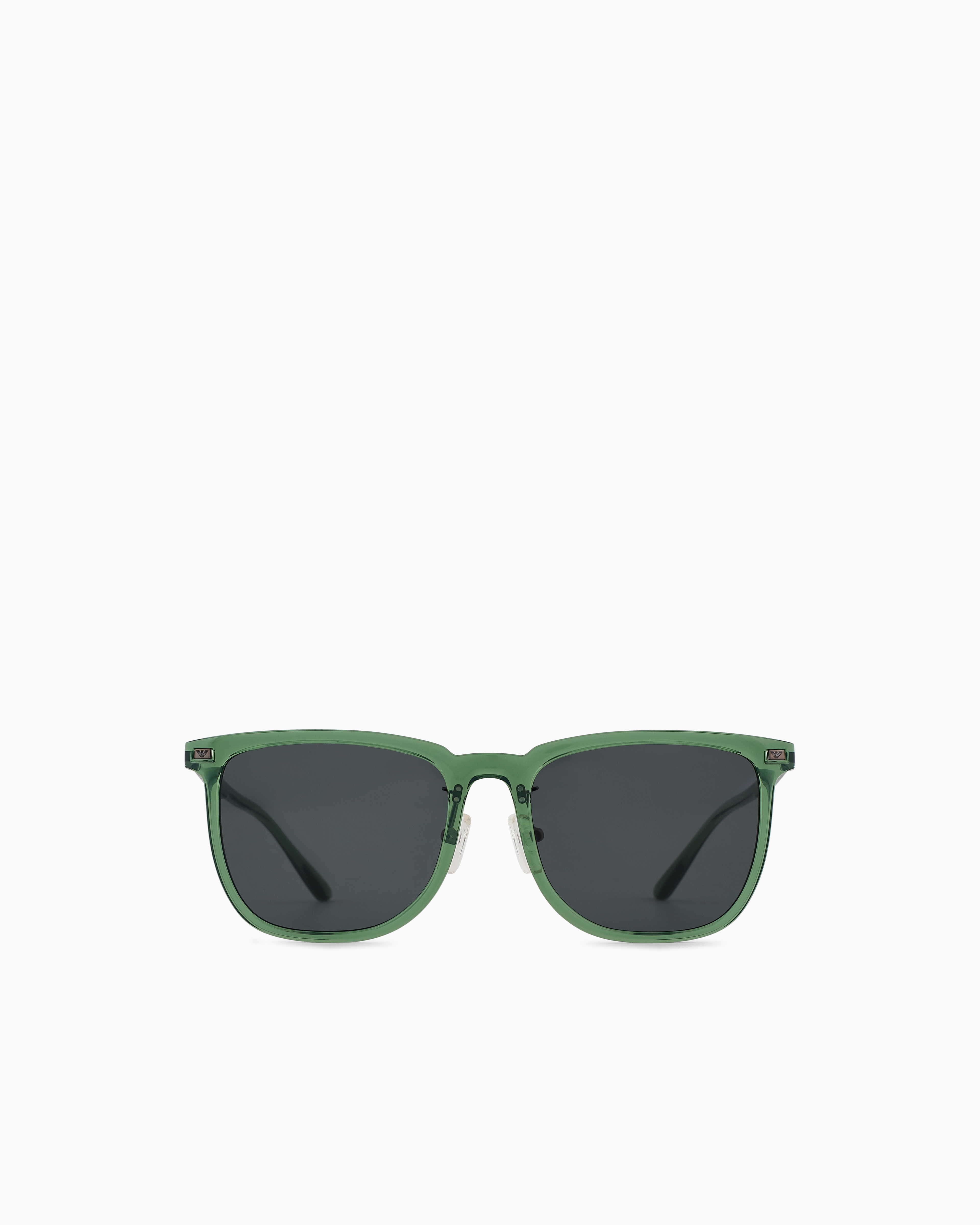 Emporio Armani Unisex Green Square Sunglasses Large