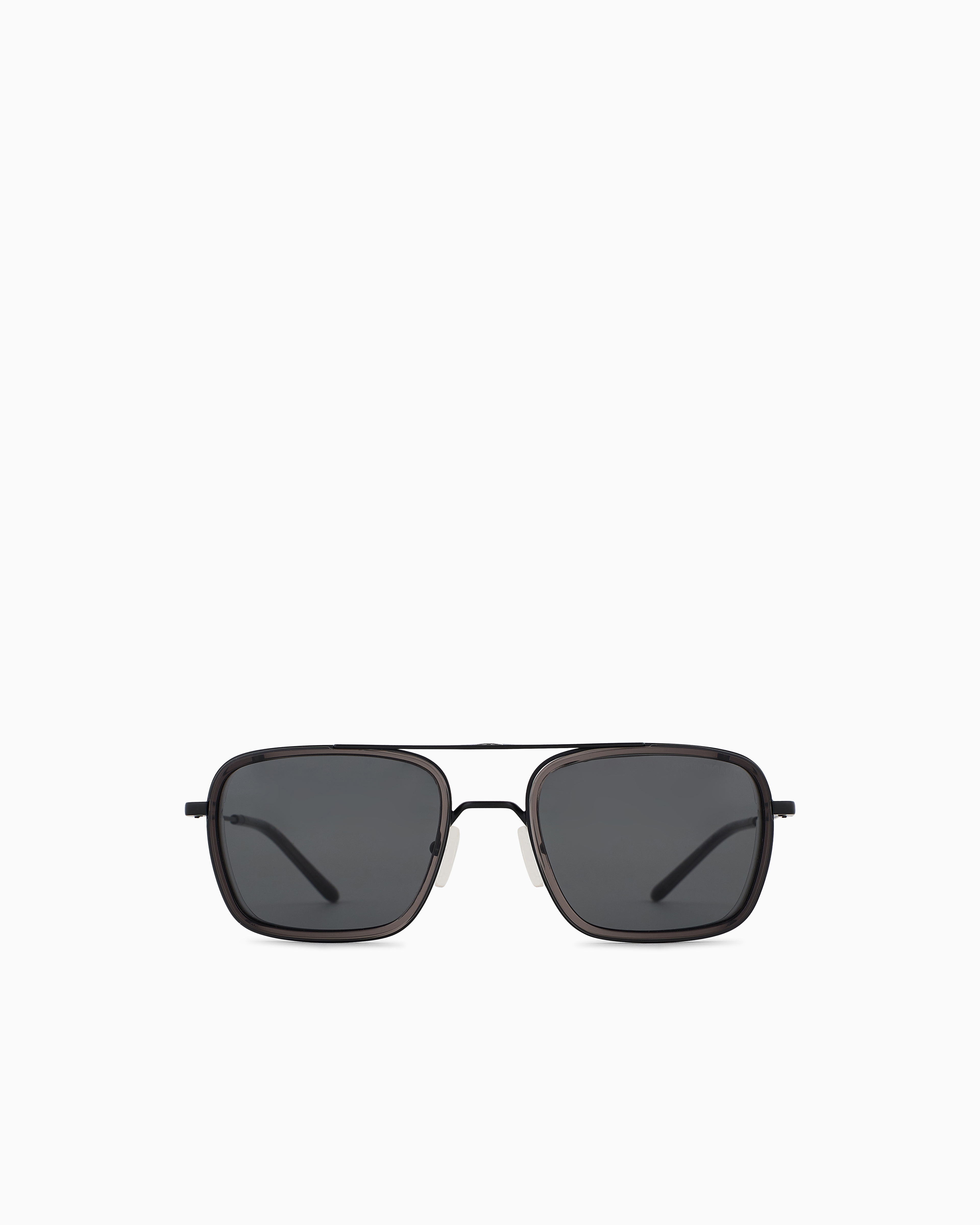 Emporio Armani - Men’s square sunglasses, Man, Black, Size: 54L