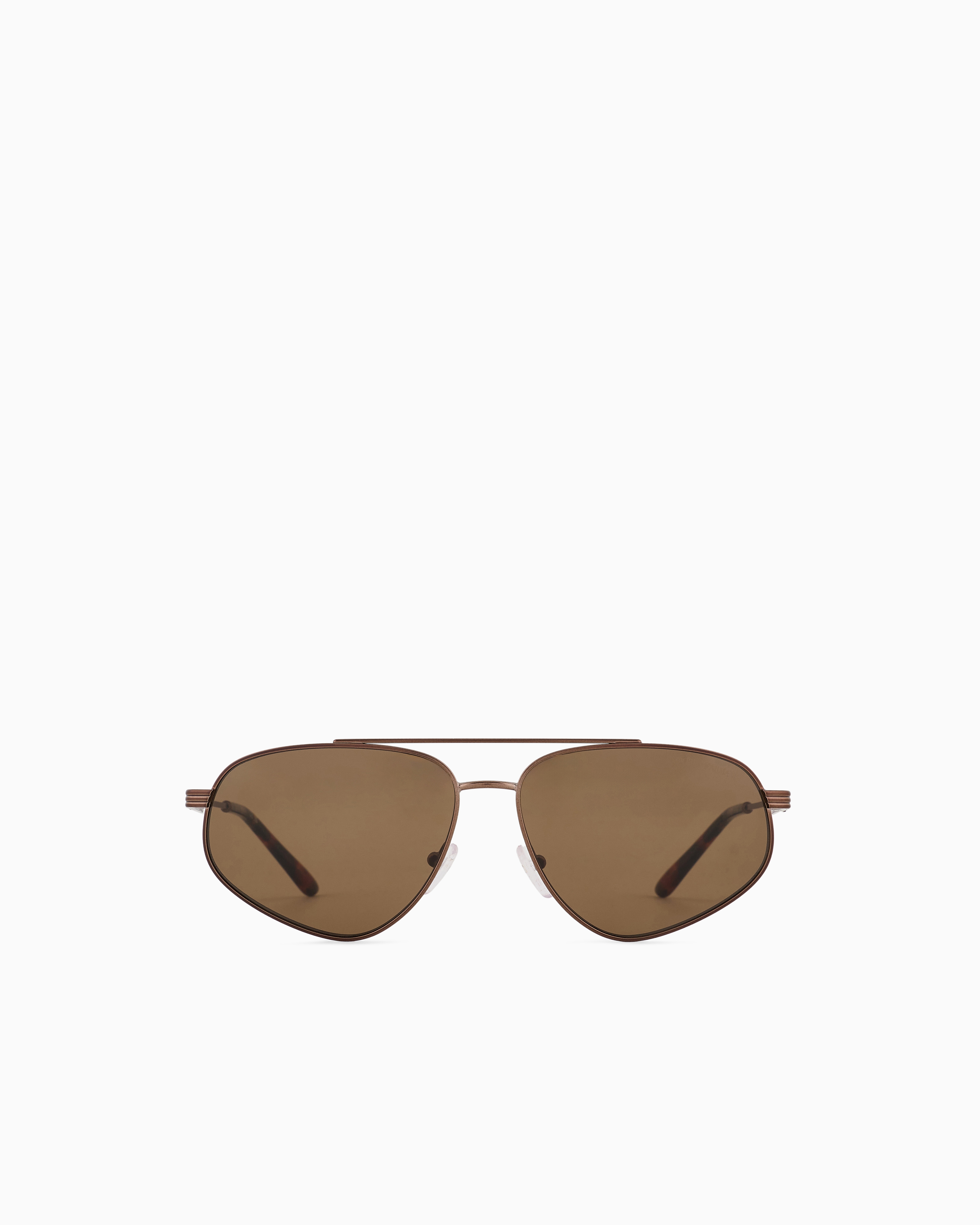 Emporio Armani - Men’s aviator sunglasses, Man, Brown, Size: 59L
