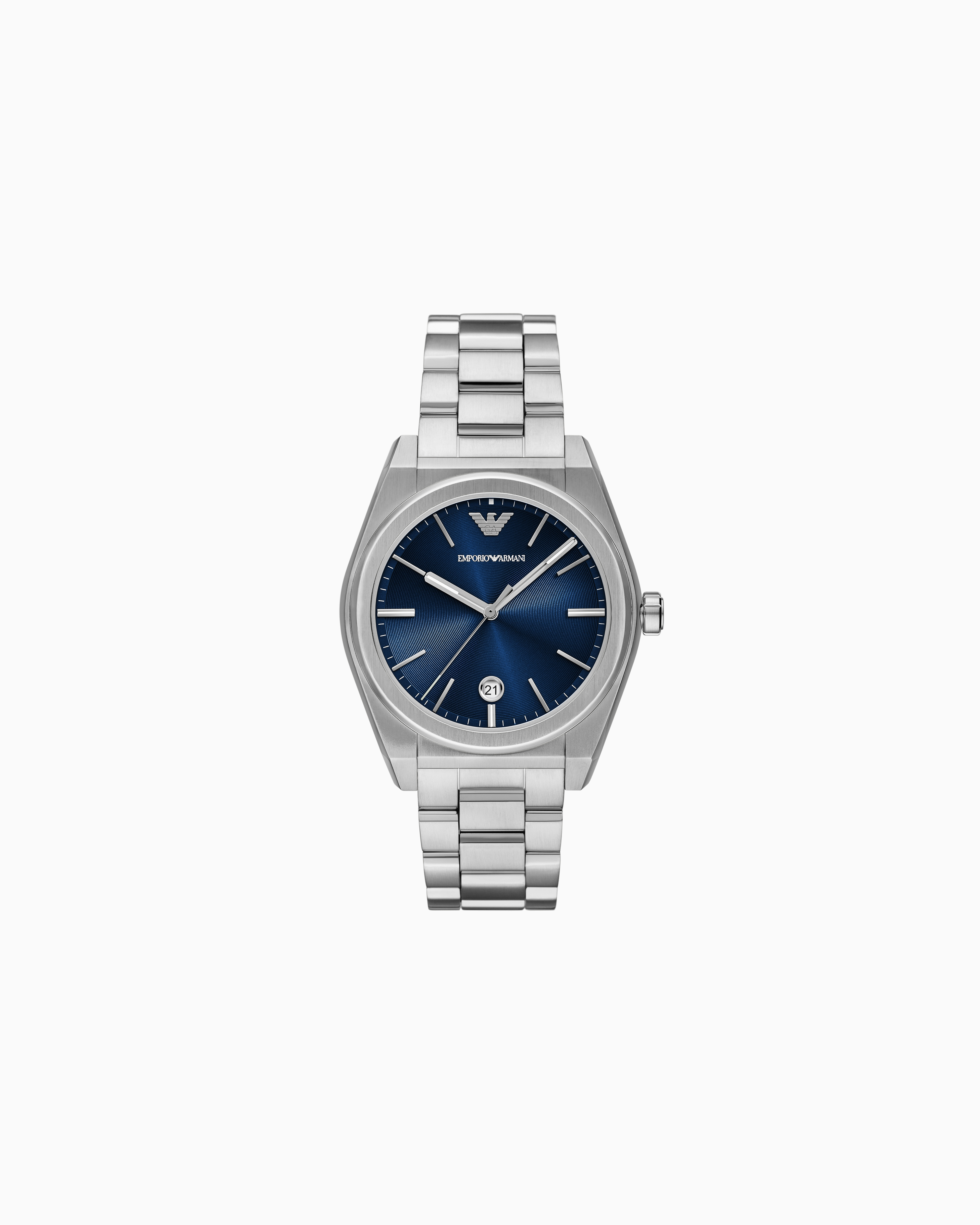 Emporio Armani -  Three-Hand Date Stainless Steel Watch, Man, Multicoloured, Size: TU