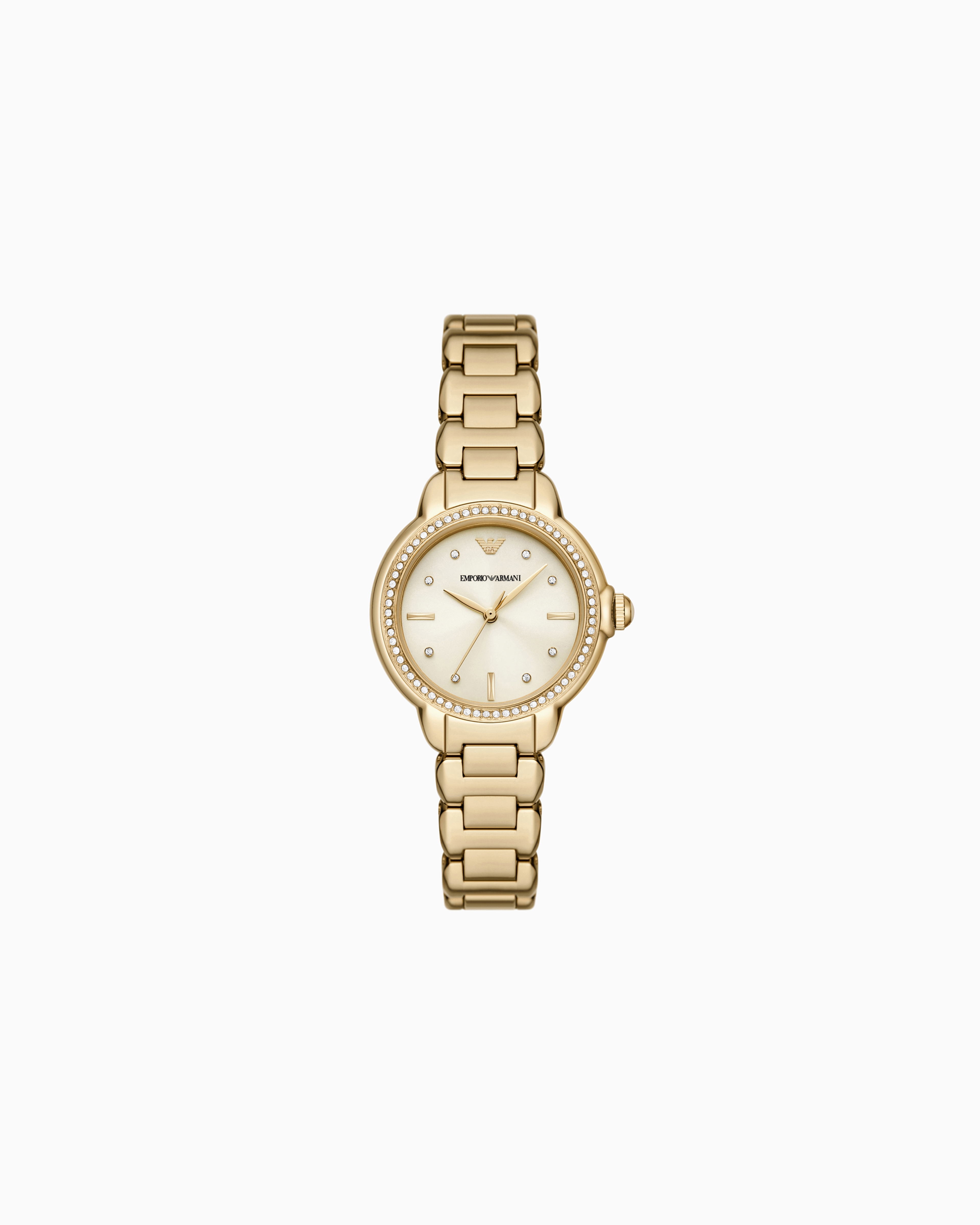 Emporio Armani Multicoloured Three-Hand Gold-Tone Stainless Steel Watch Tu