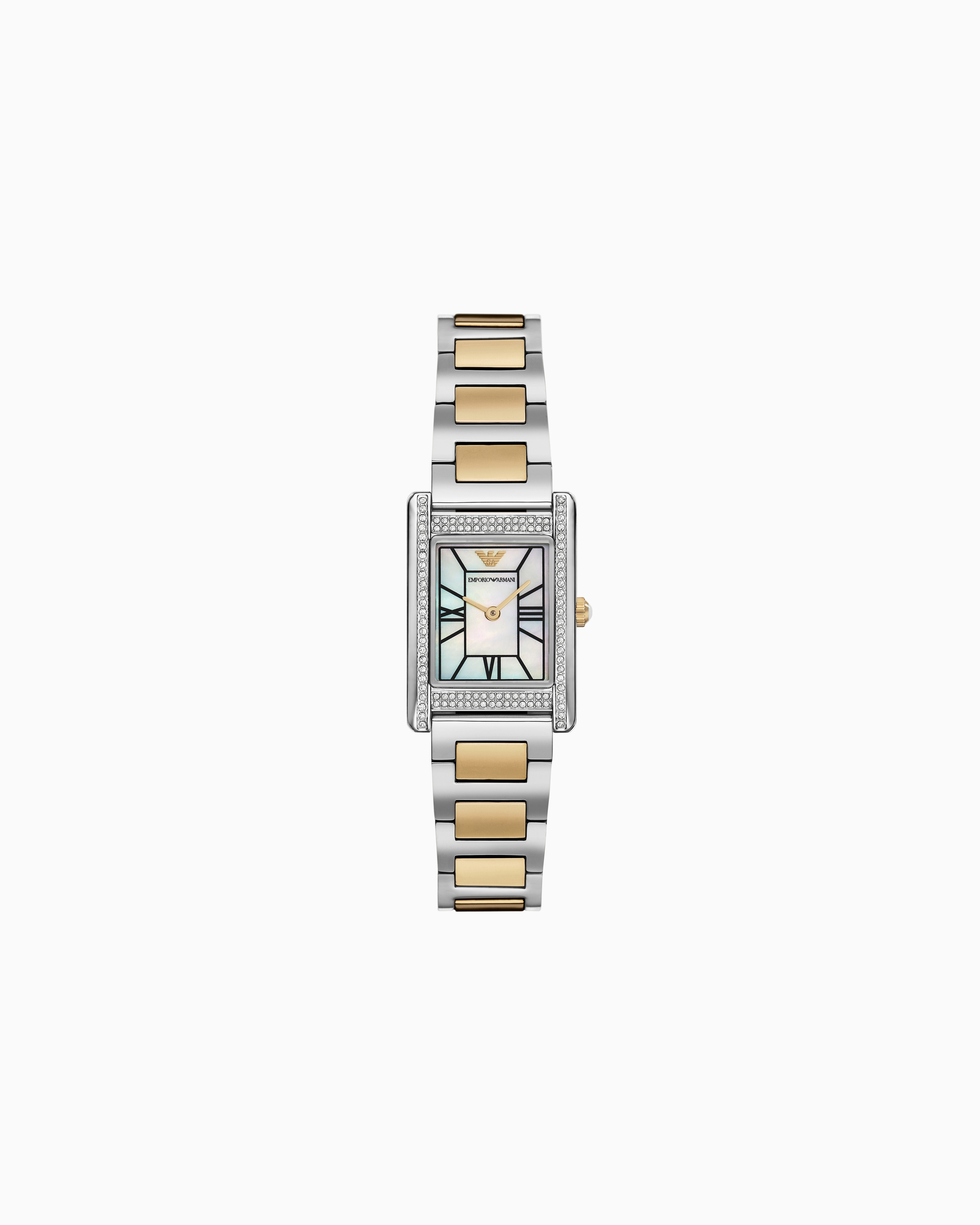 Emporio Armani -  Two-Hand Two-Tone Stainless Steel Watch, Woman, Multicoloured, Size: TU