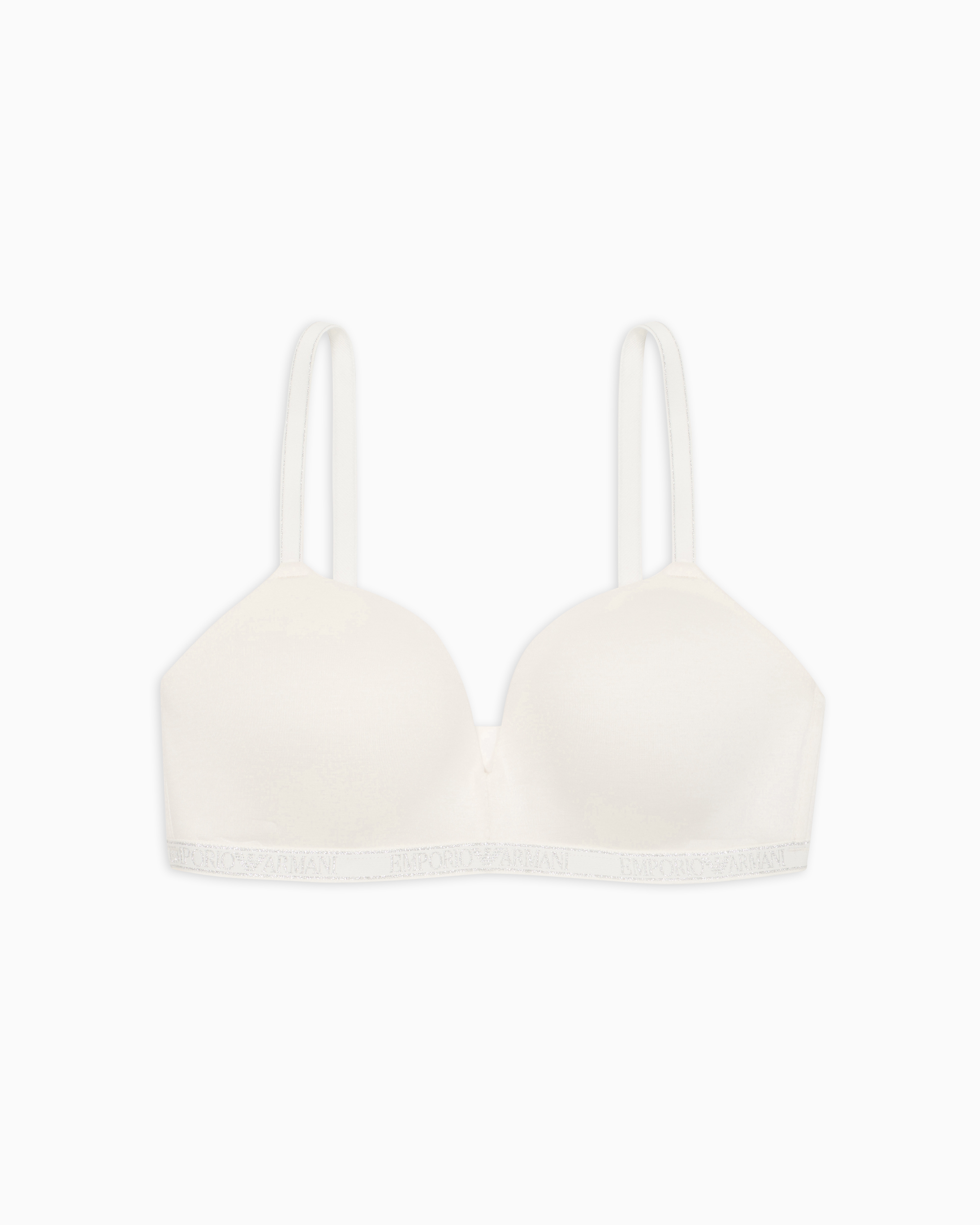 Emporio Armani Asv Essential Studs Viscose Padded Triangle Bra