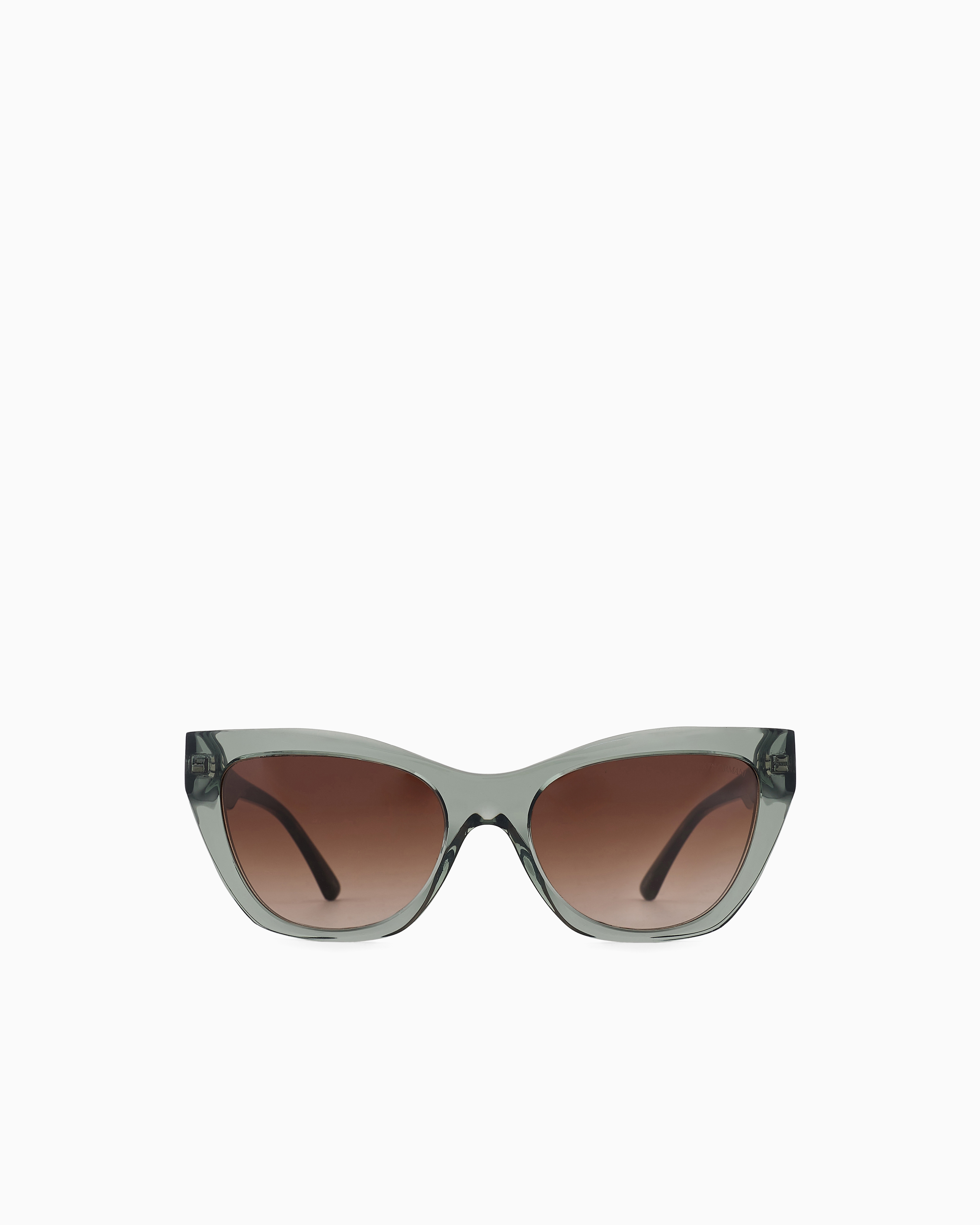 Emporio Armani - Women’s cat-eye sunglasses, Woman, Green, Size: 54L