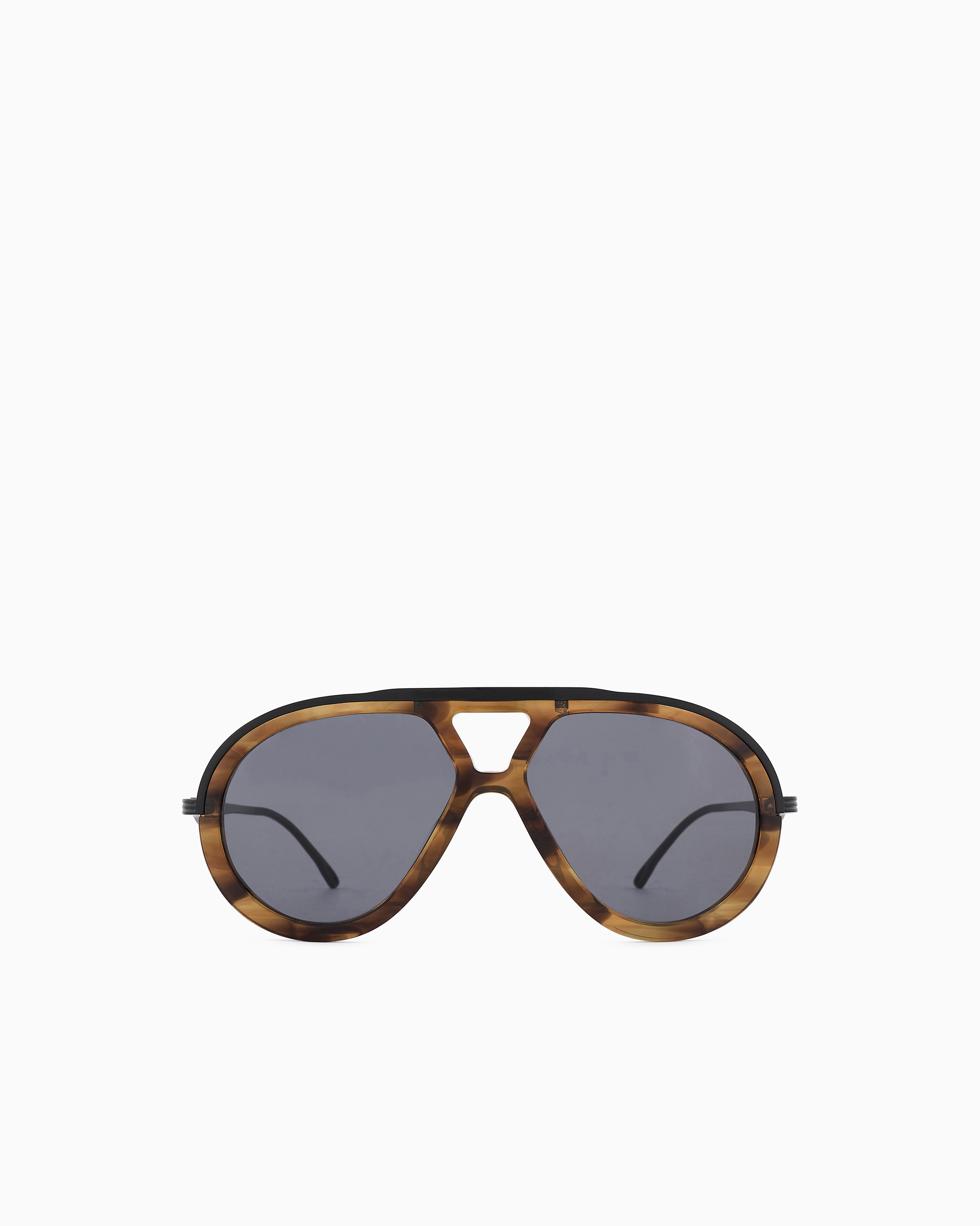 Emporio Armani - Men’s aviator sunglasses, Man, Brown, Size: 56L