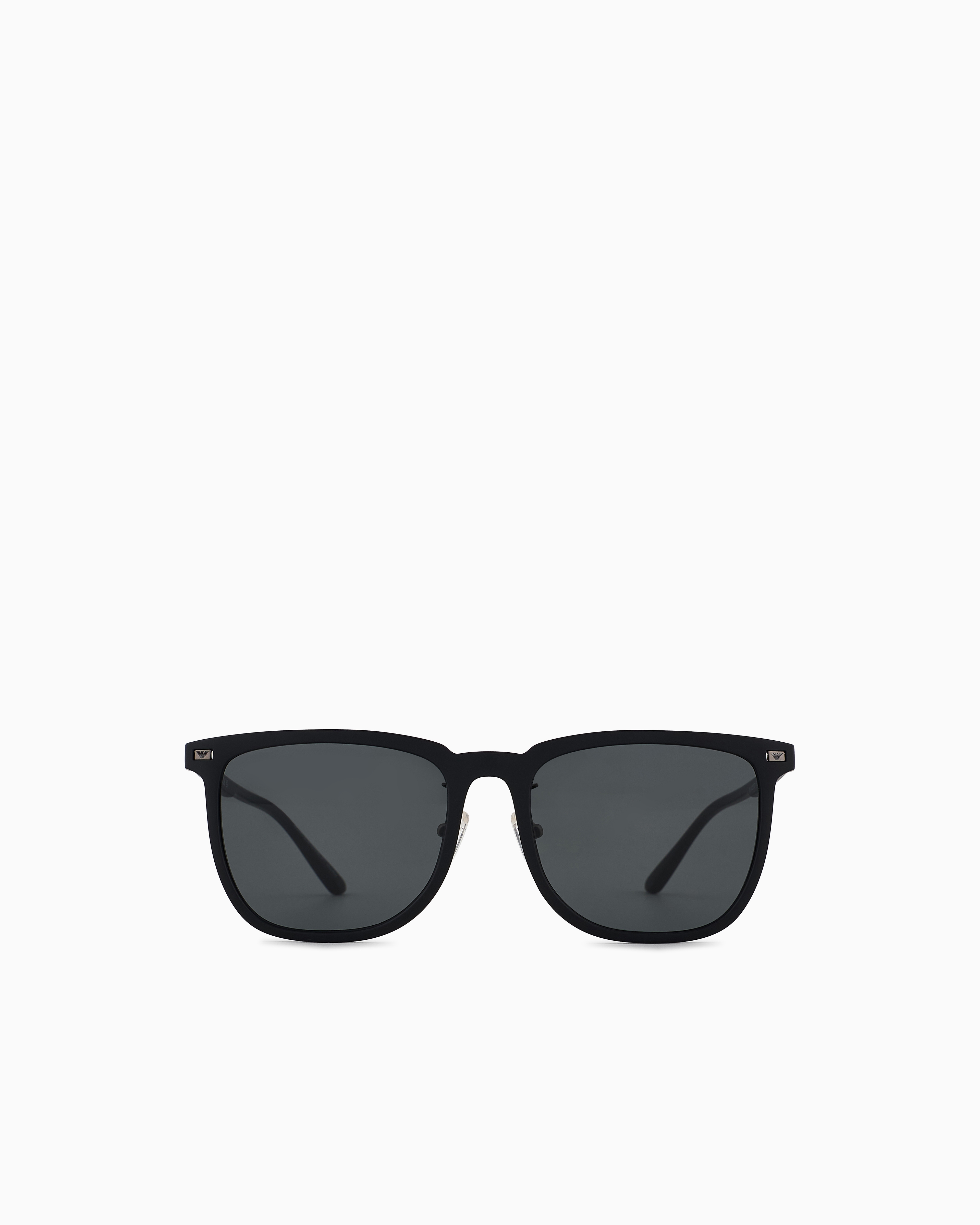Emporio Armani - Unisex square sunglasses, Unisex, Black, Size: 56L