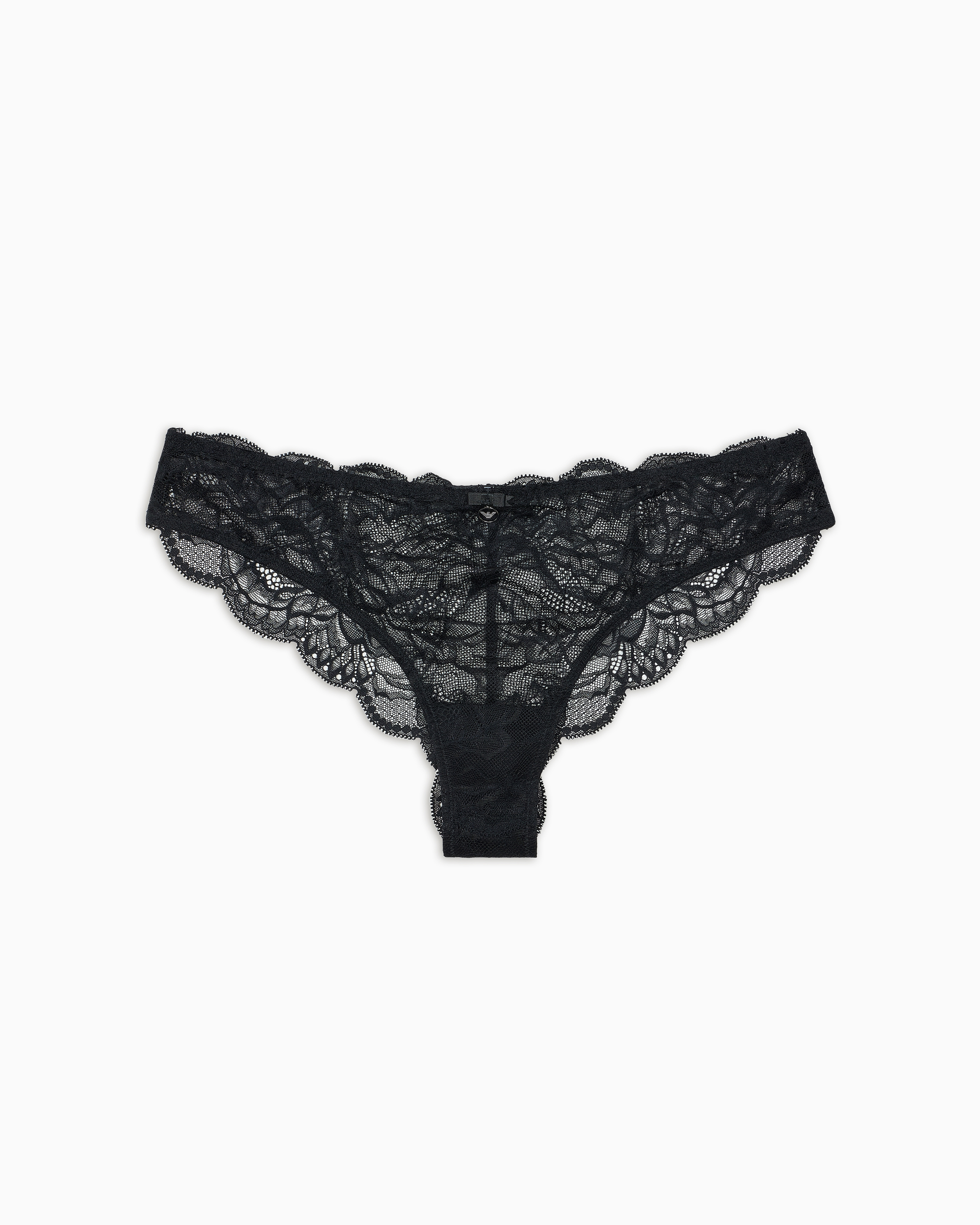 ショーツ EMPORIO ARMANI Women Underwear 7W000244AF12625M6054 BLACK Virtual lace thong | Emporio Armani