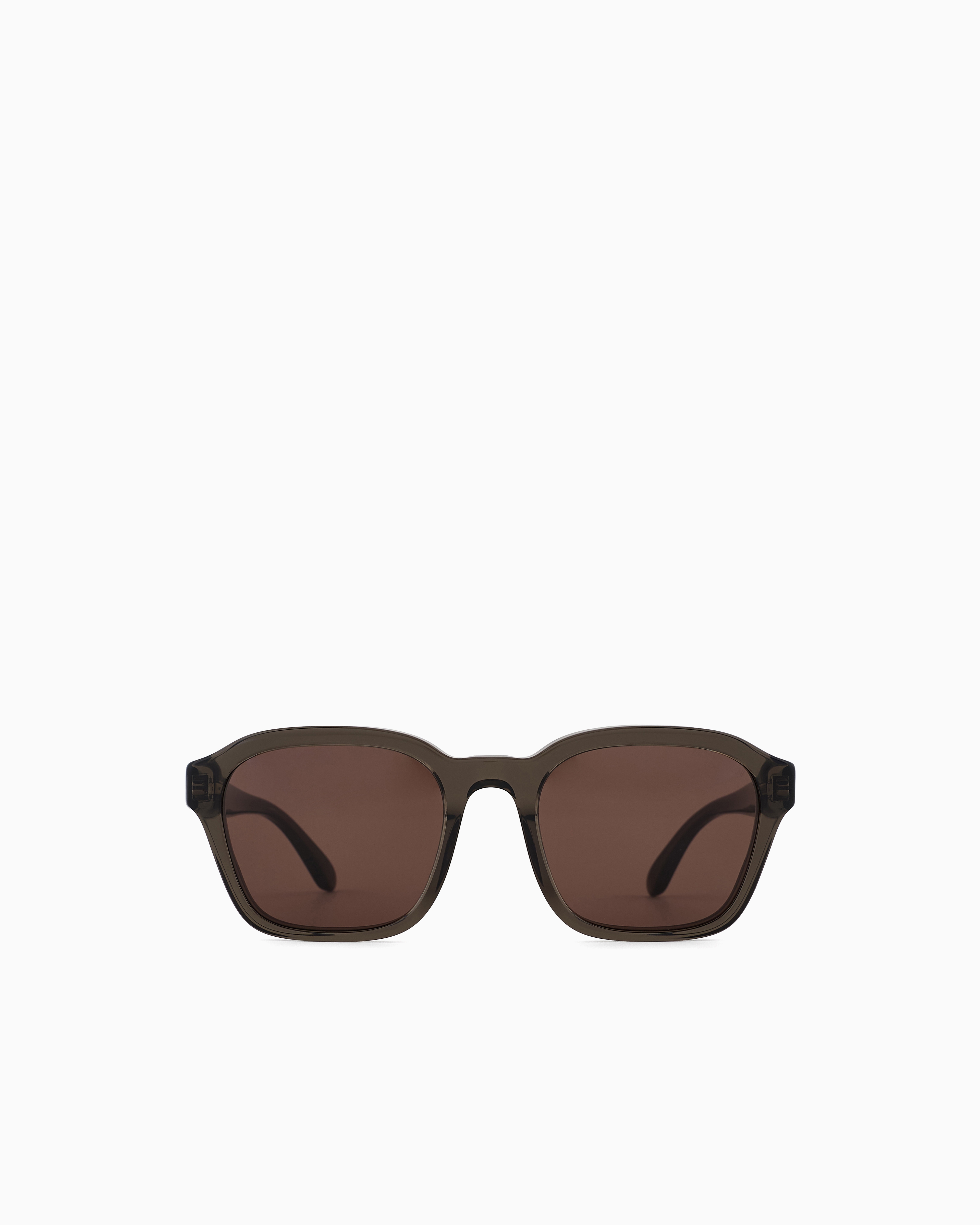 Emporio Armani - Men’s irregular-shaped sunglasses, Man, Grey, Size: 54L