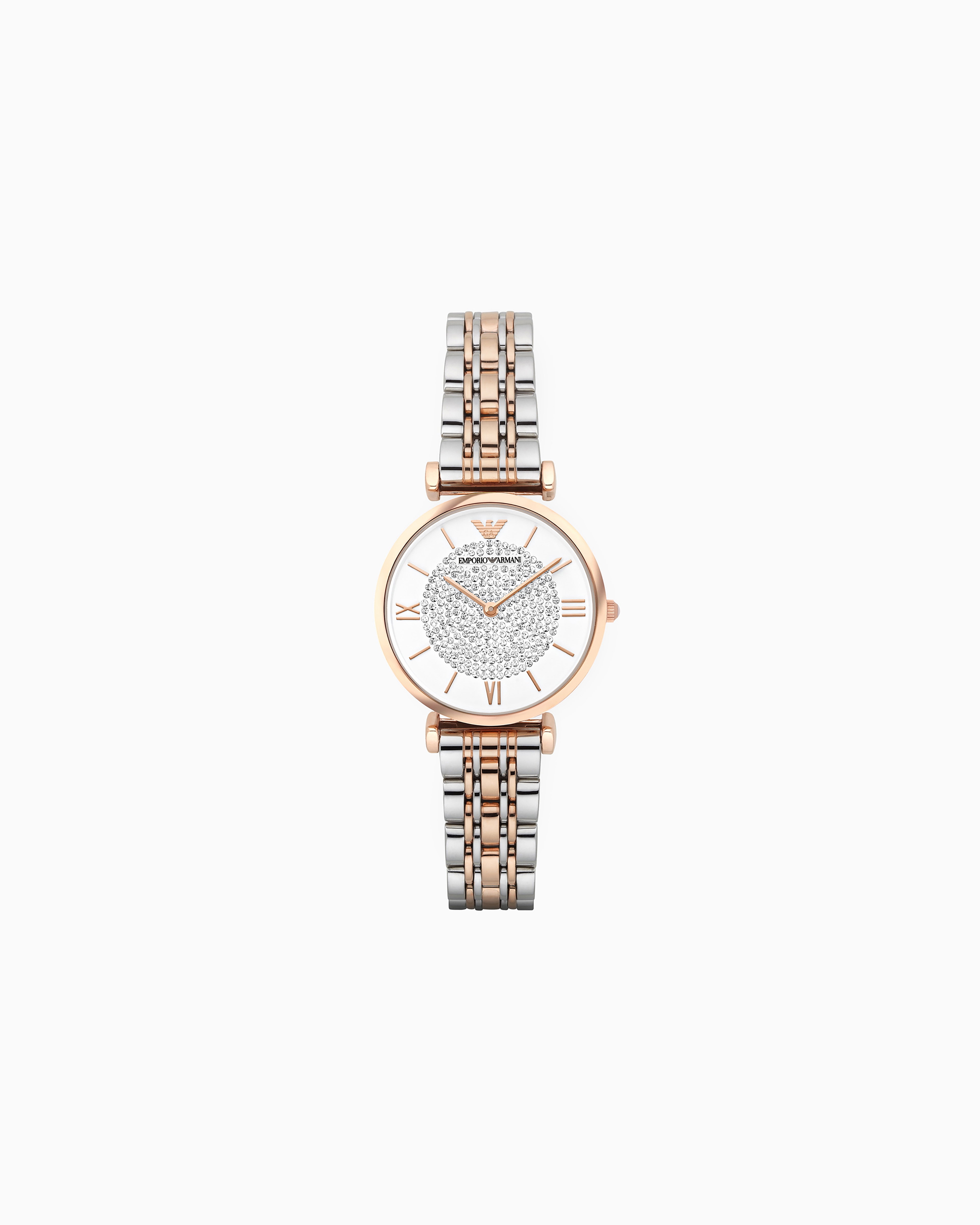 Emporio Armani - Women's Two-Hand Two-Tone Stainless Steel Watch, Woman, Multicoloured, Size: TU