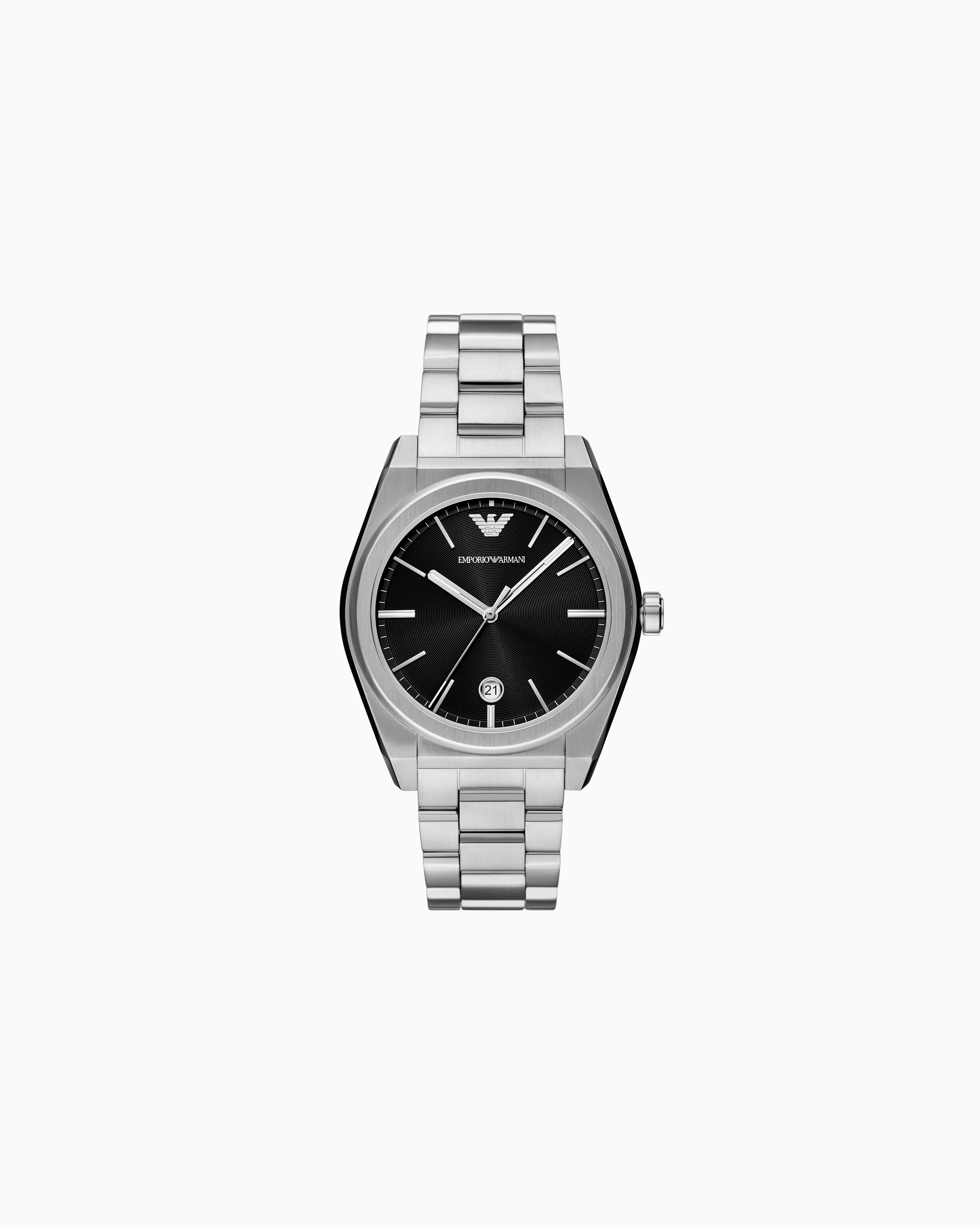 Emporio Armani -  Three-Hand Date Stainless Steel Watch, Man, Multicoloured, Size: TU