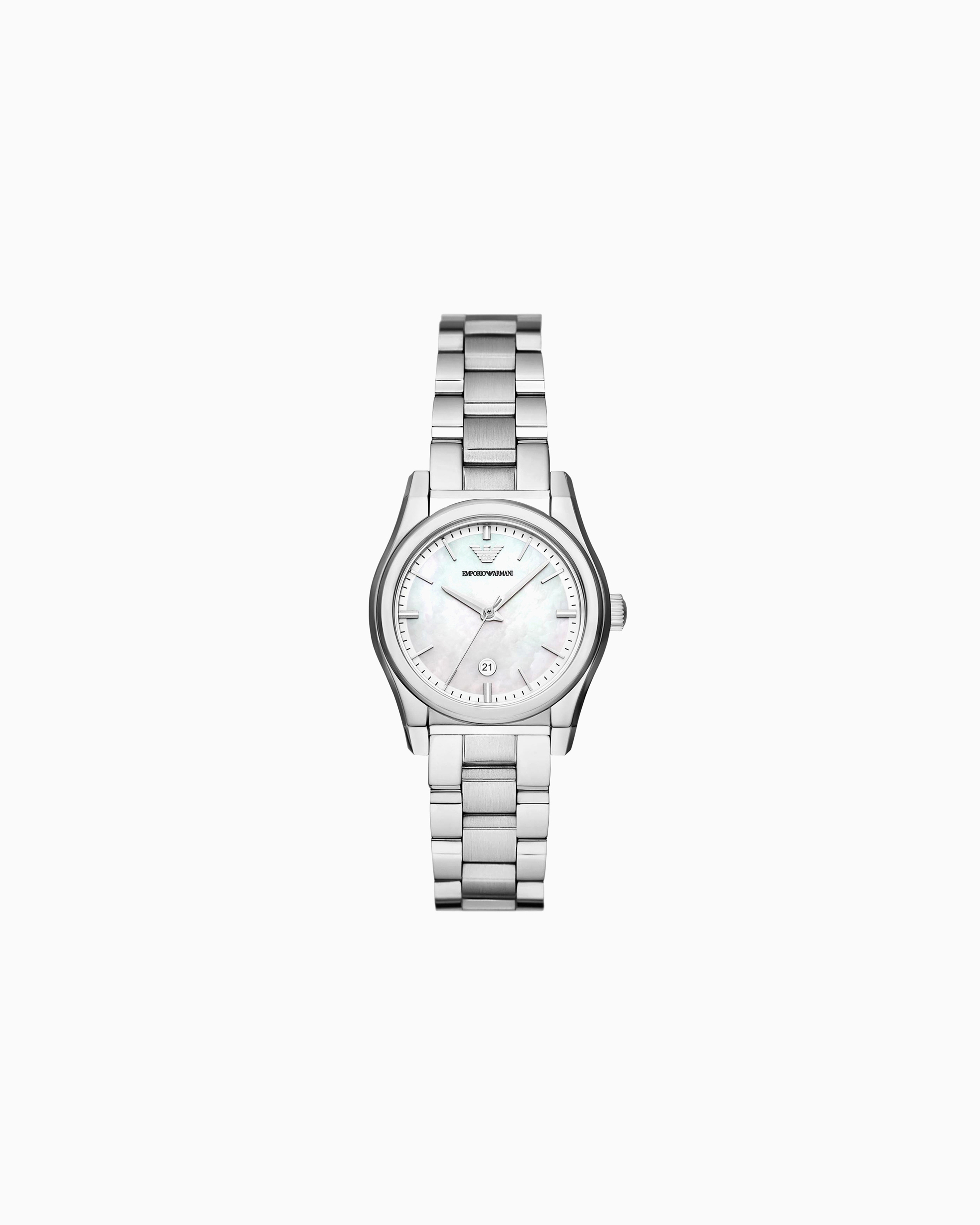 Emporio Armani -  Three-Hand Date Stainless Steel Watch, Woman, Multicoloured, Size: TU