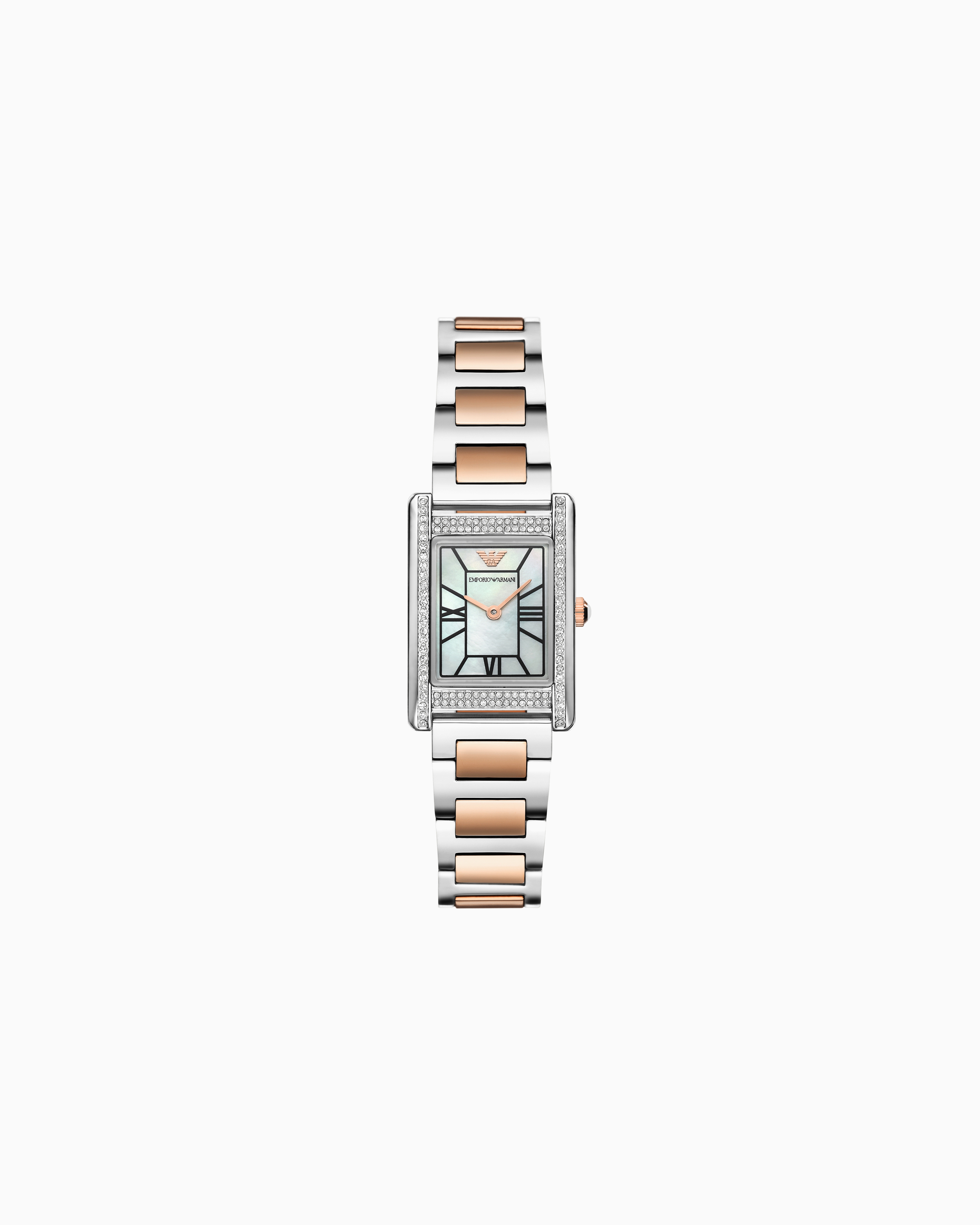 2針ウォッチ ツートンステンレススチール | Emporio Armani