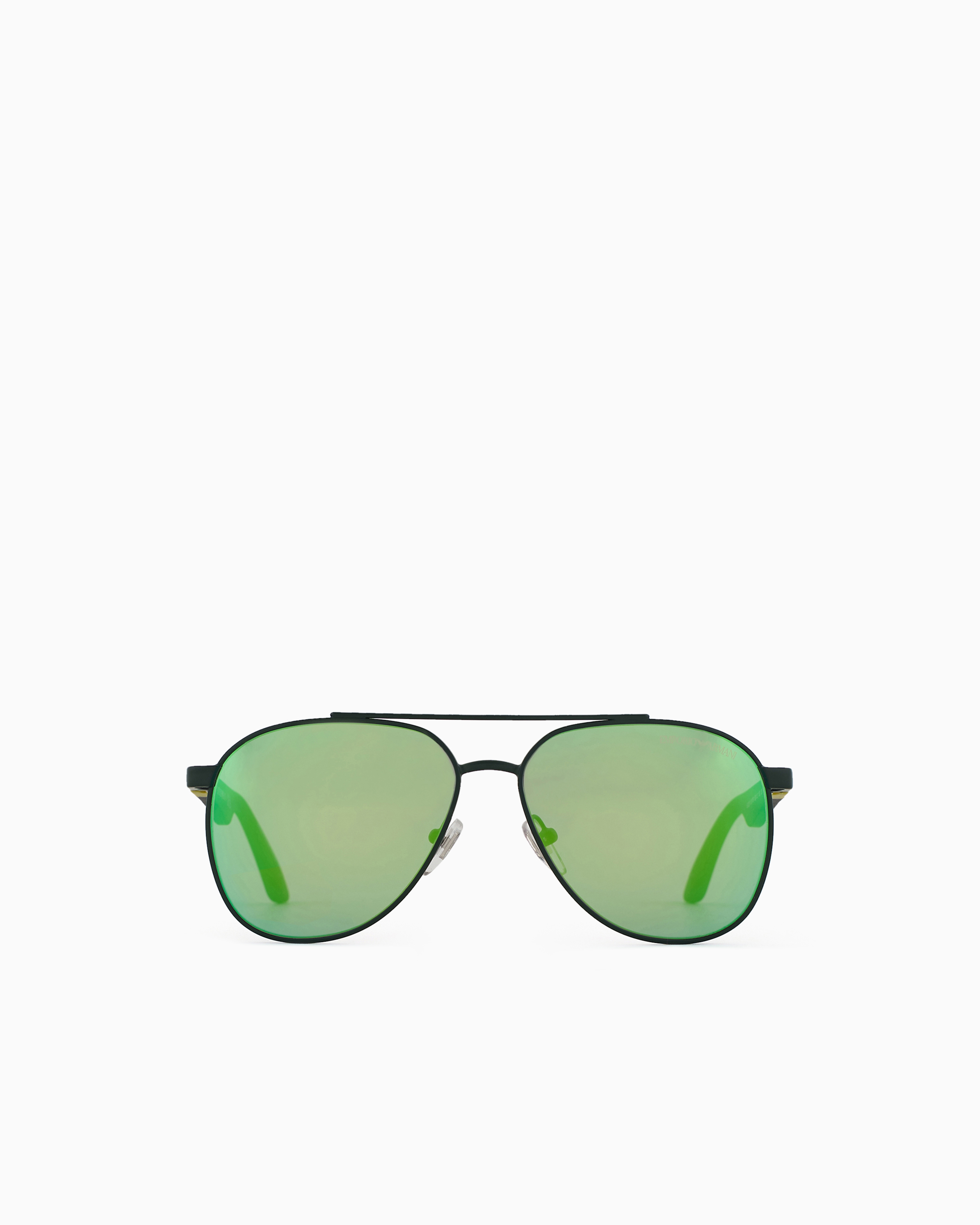 Emporio Armani - Boy’s aviator sunglasses, Boy, Green, Size: 53L