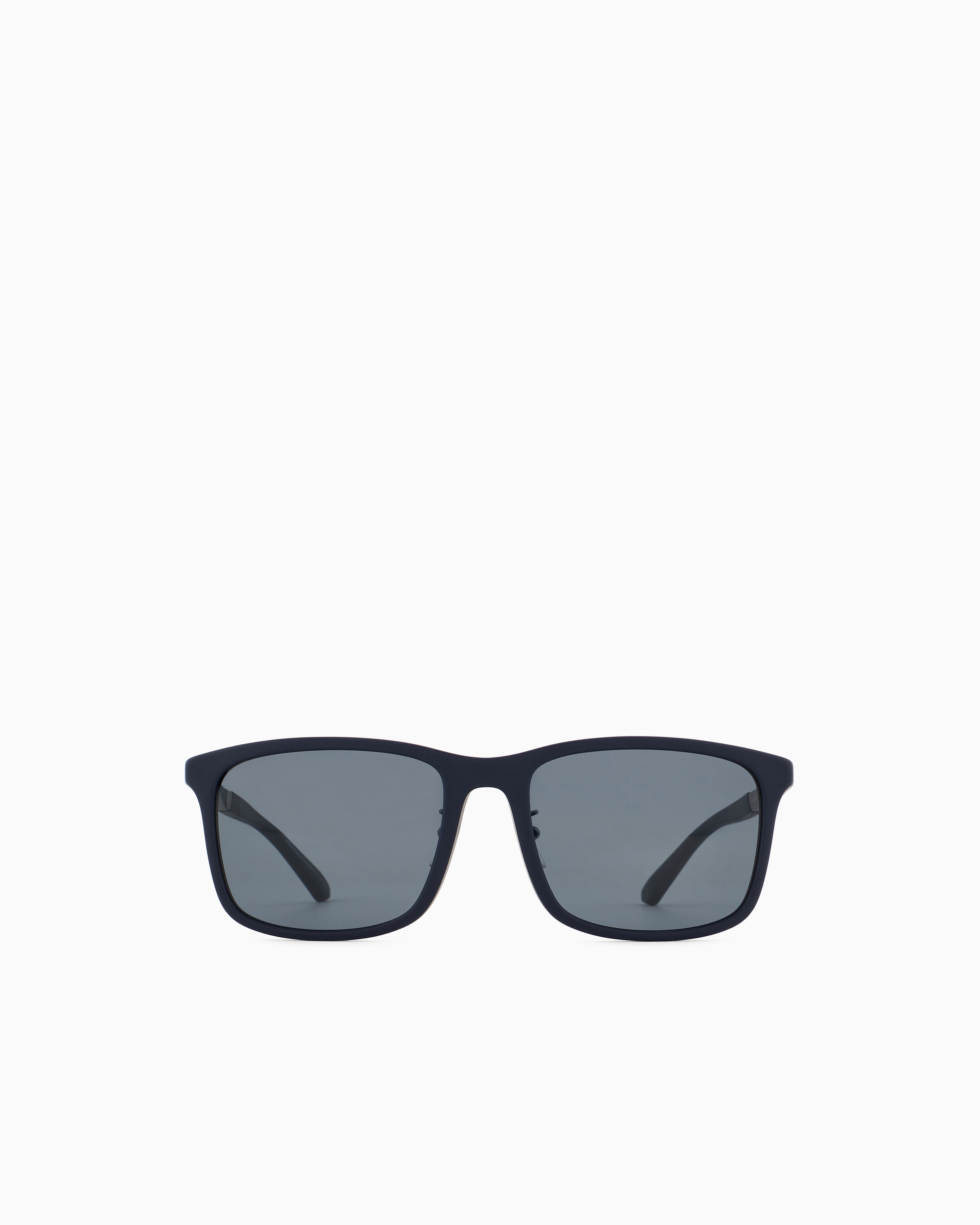 Emporio Armani Men's Blue ’S Asian-Fit Square Sunglasses Large