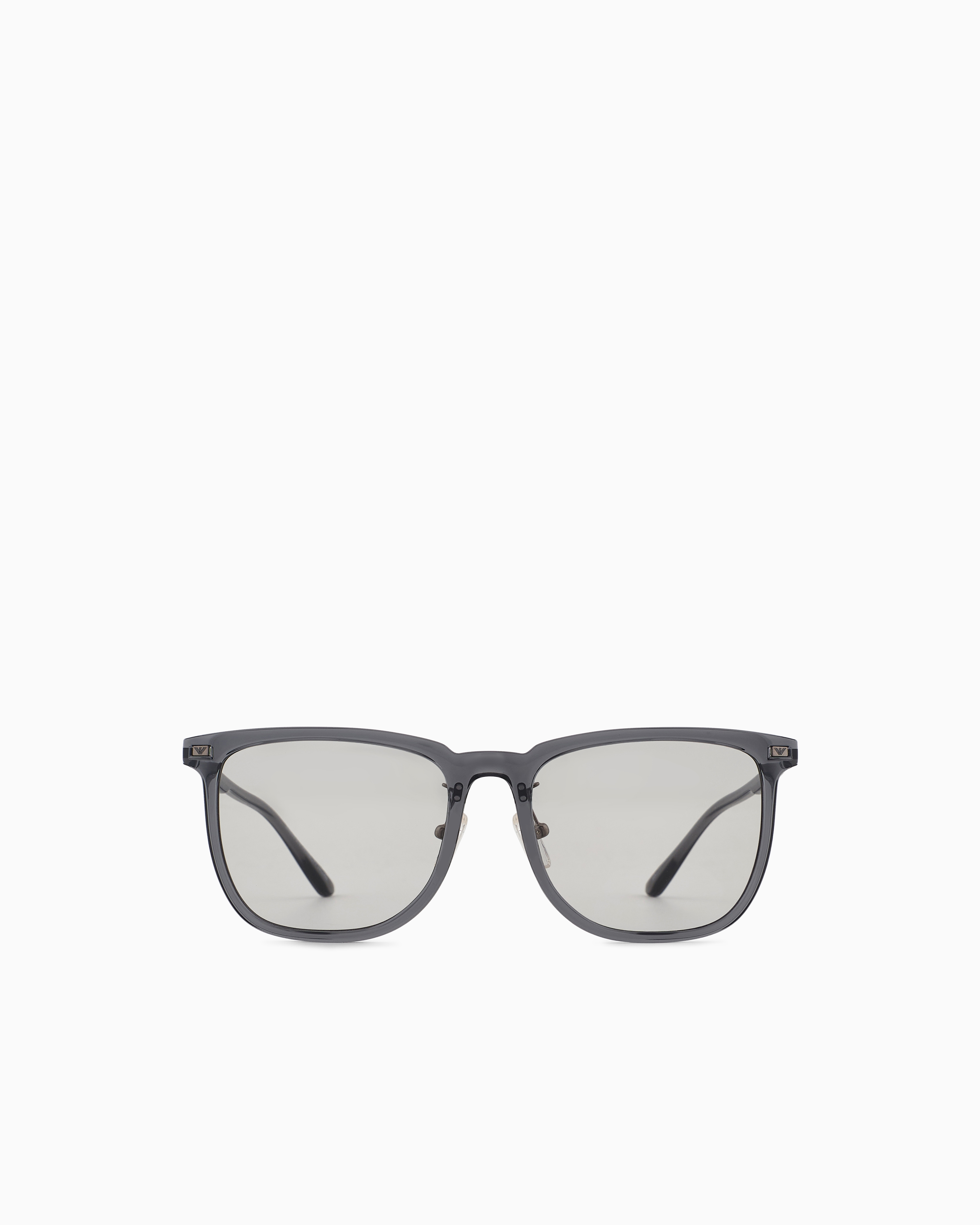Emporio Armani - Unisex square sunglasses, Unisex, Grey, Size: 56L