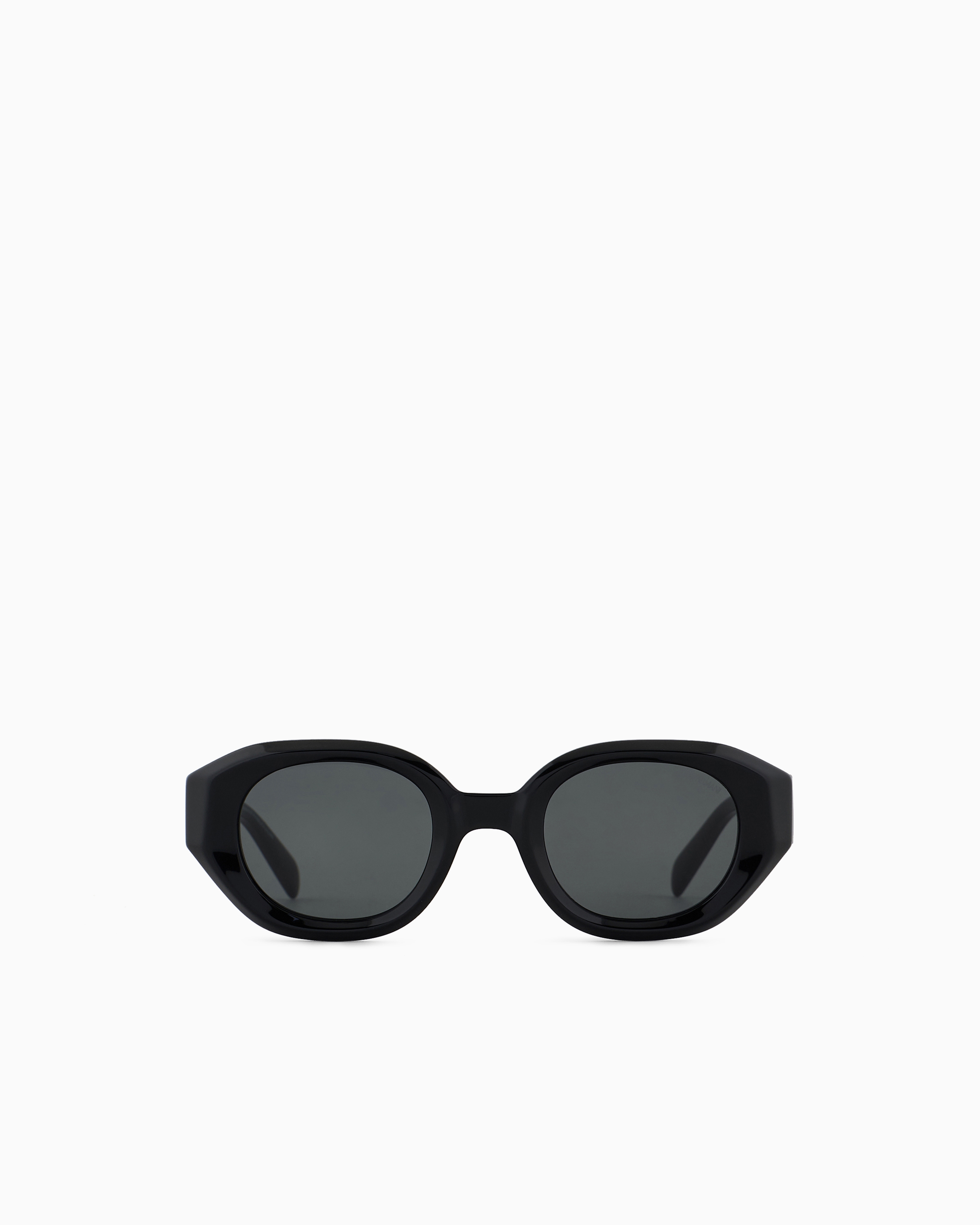 Emporio Armani - Men’s irregular-shaped sunglasses, Man, Black, Size: 48L