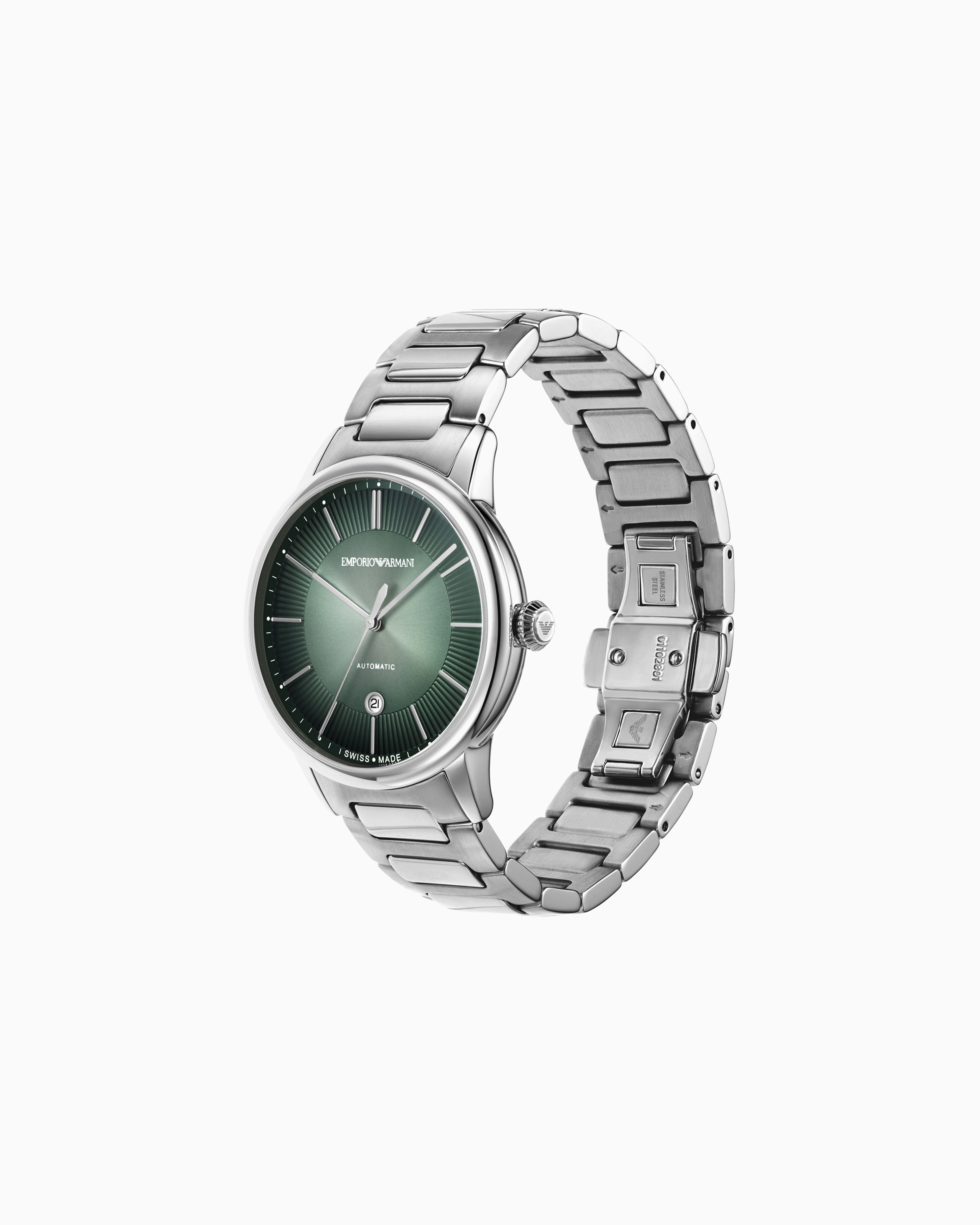 Emporio Armani - Swiss Made stainless steel automatic watch, Man, Multicoloured, Size: TU