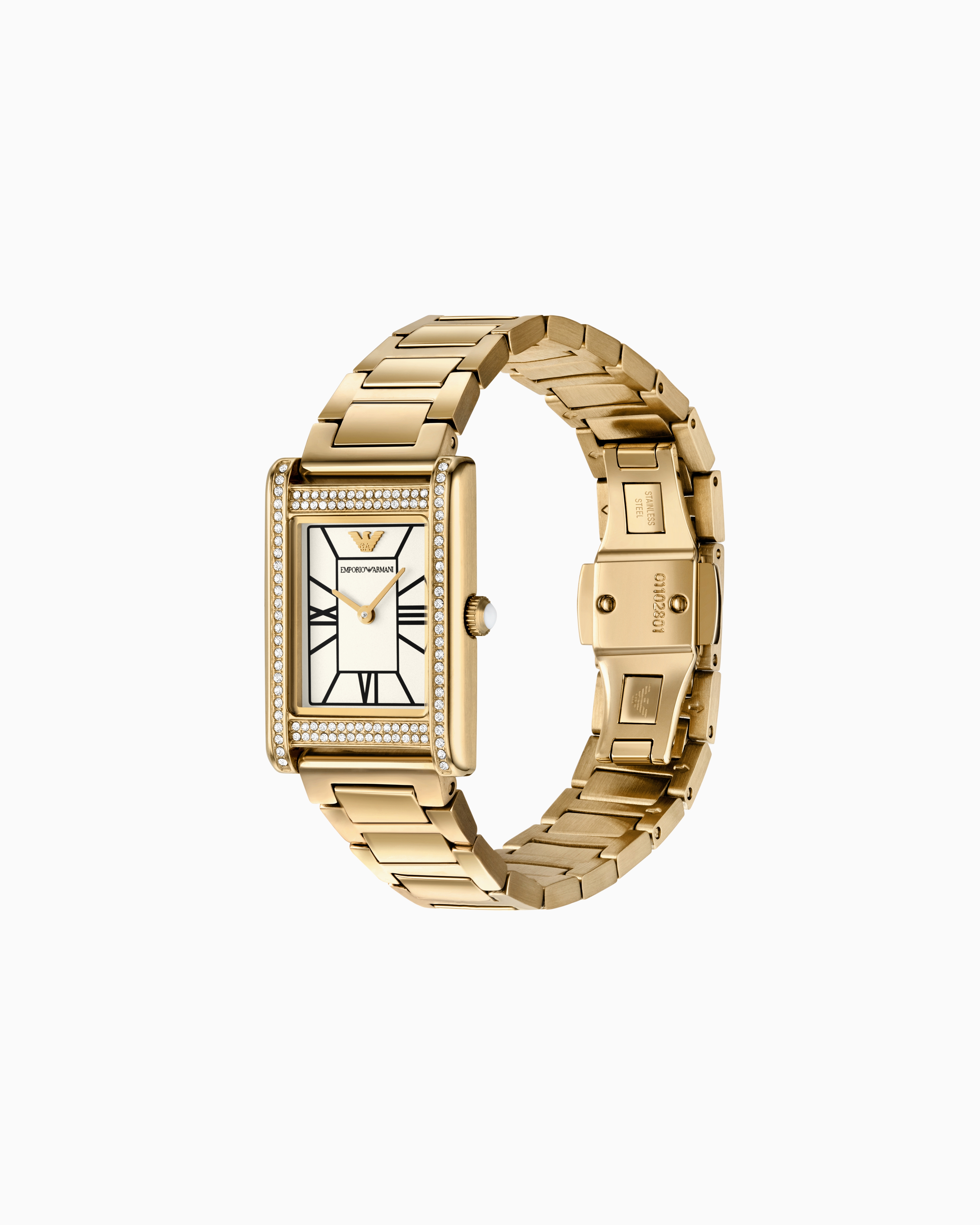 Two-Hand Gold-Tone Stainless Steel Watch | Emporio Armani