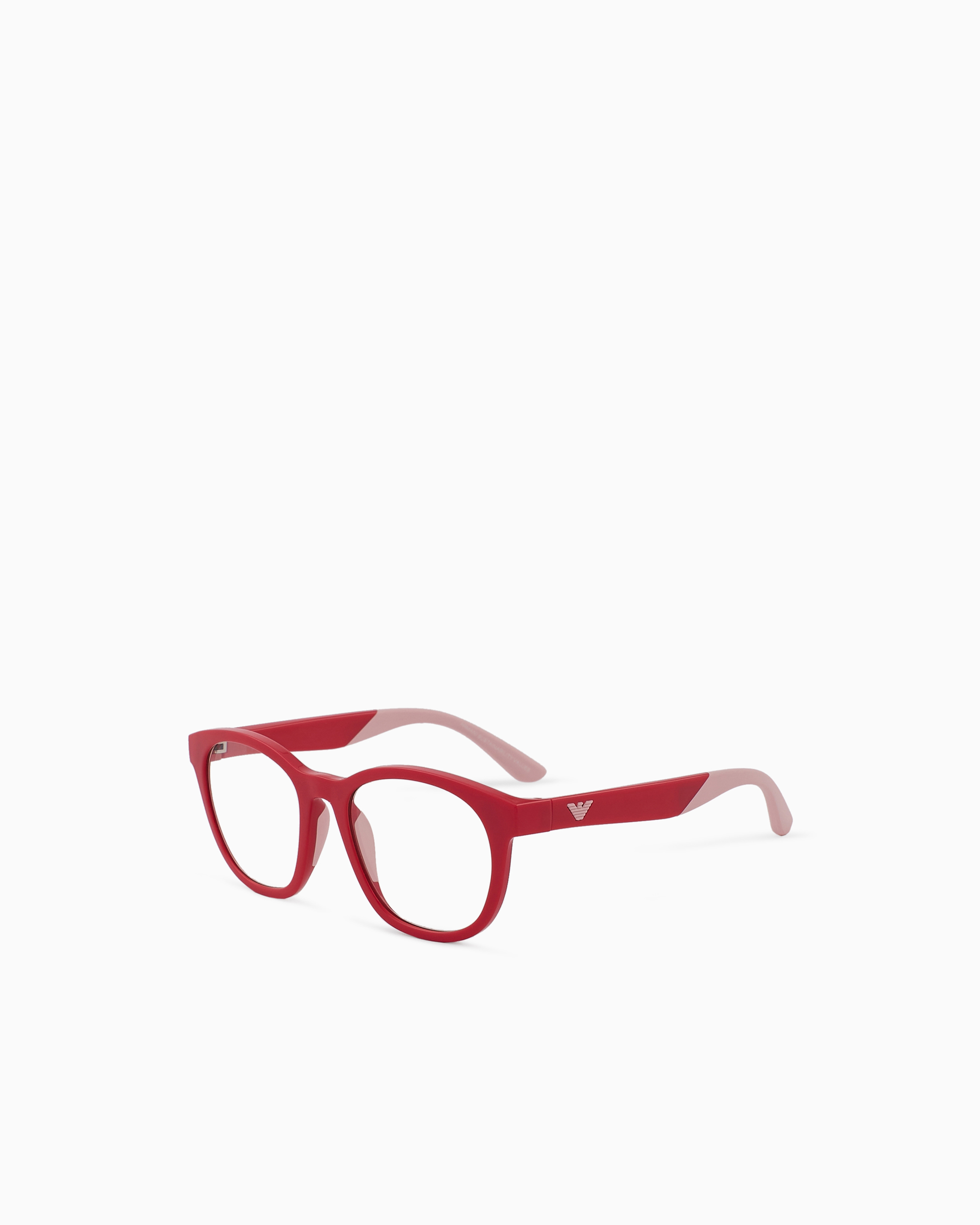 Emporio Armani - Panto-shaped junior sunglasses with clip-on lenses, Boy, Red, Size: 47L